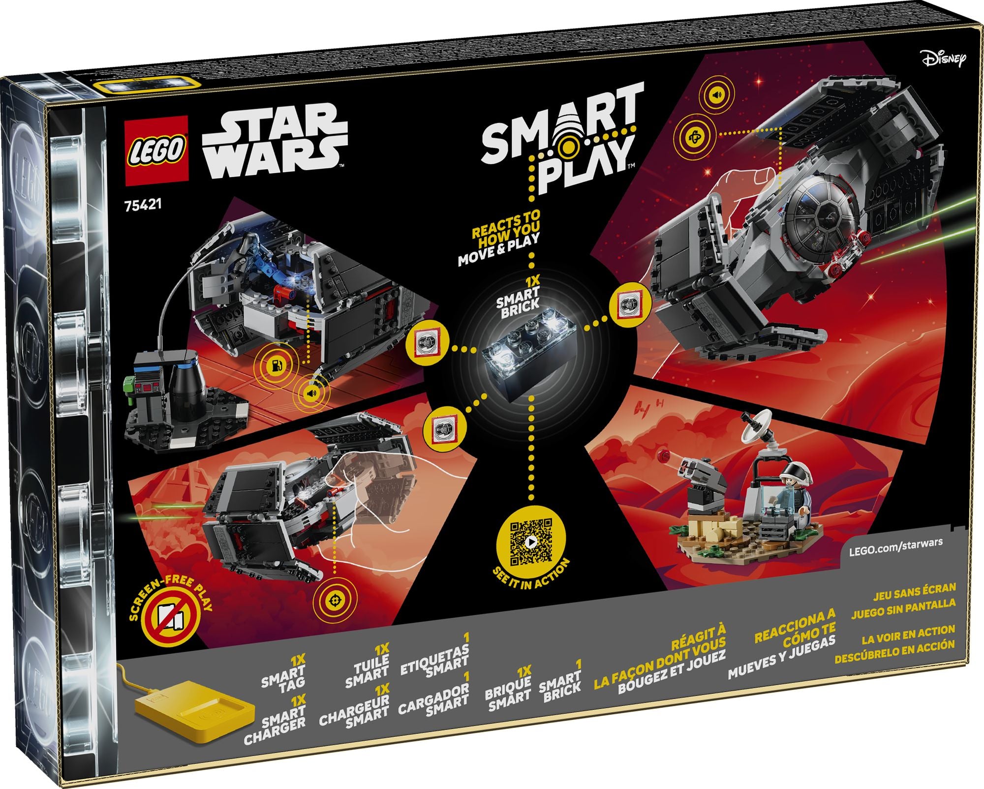 LEGO Star Wars SMART Play Darth Vader TIE Fighter 75421