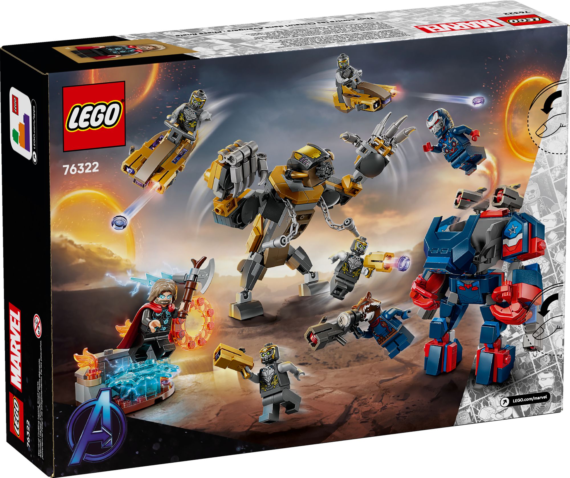 LEGO Super Heroes Marvel Avengers: Endgame Thor vs. Chitauri 76322