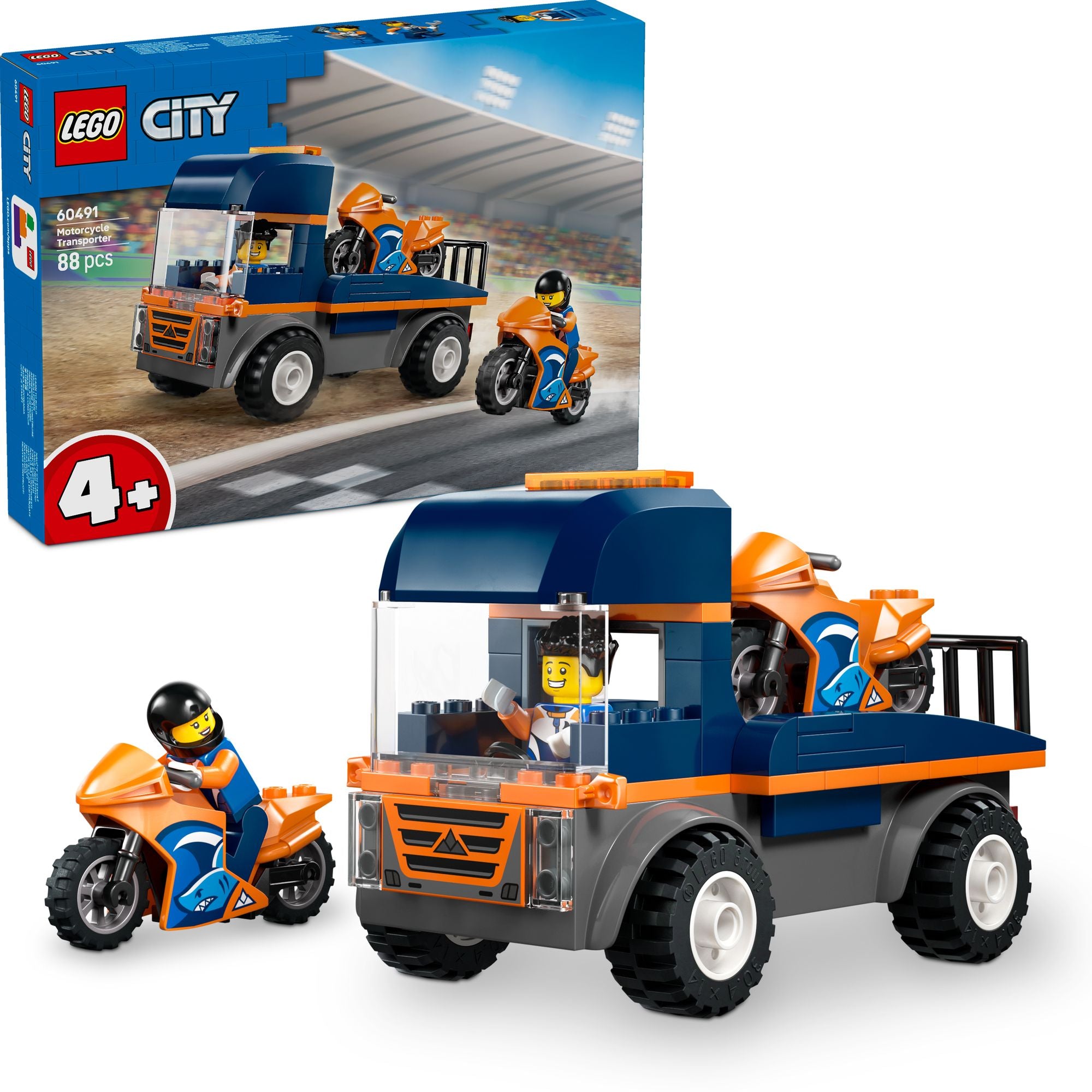 LEGO City Motorcycle Transporter 60491