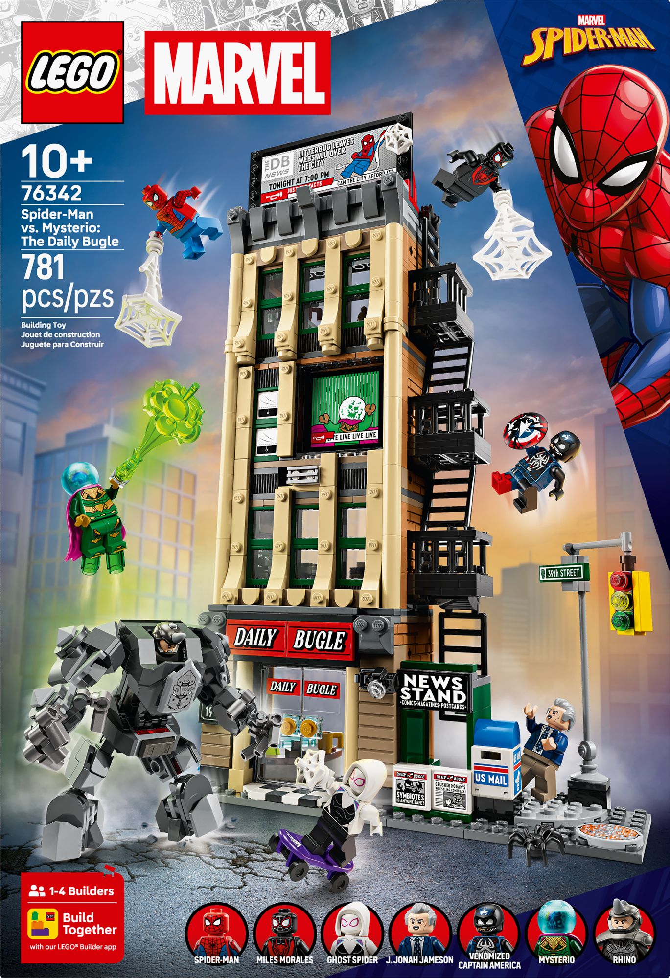 LEGO Super Heroes Marvel Spider-Man vs. Mysterio: The Daily Bugle 76342