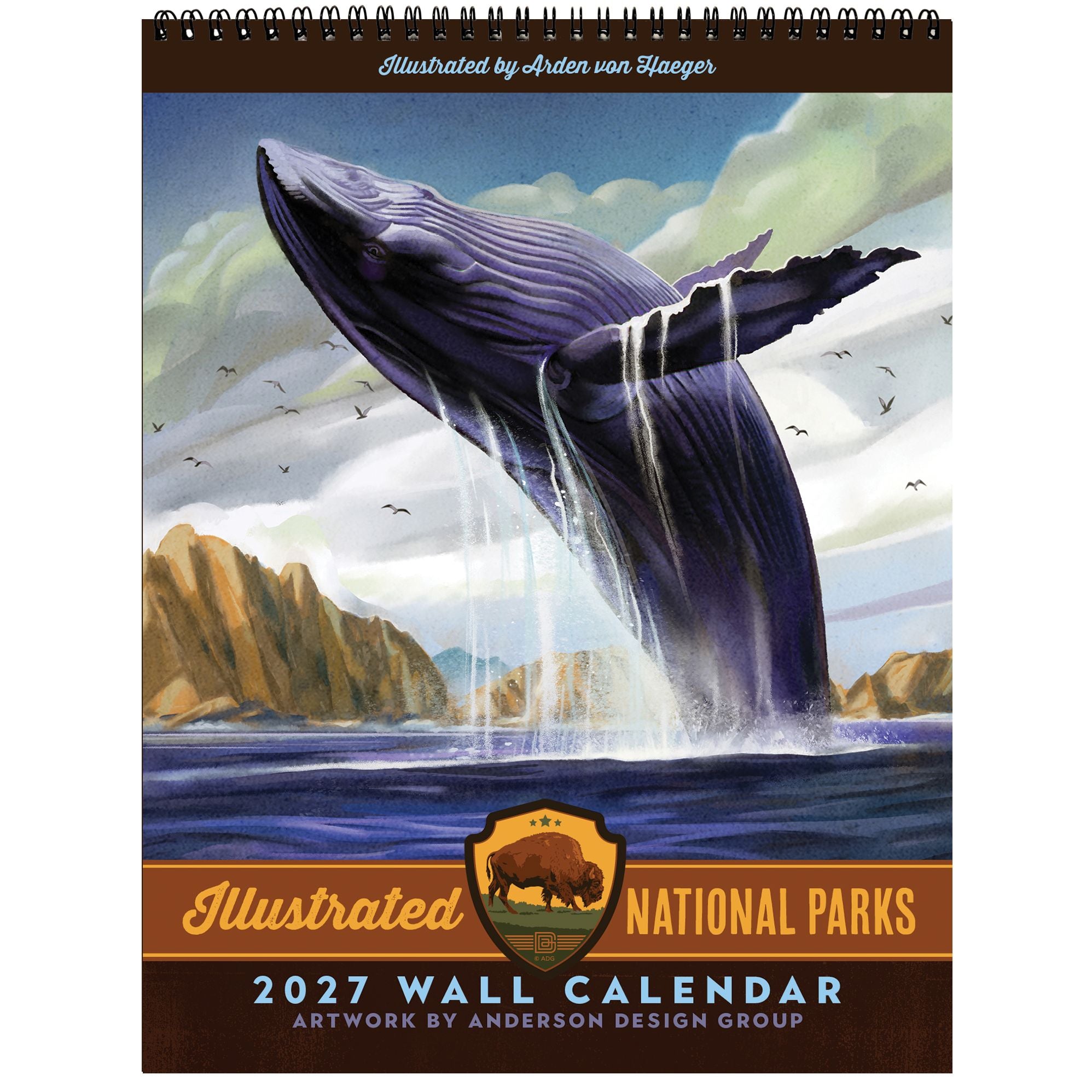 2027 Arden von Haeger National Parks Vintage Art Wall Calendar