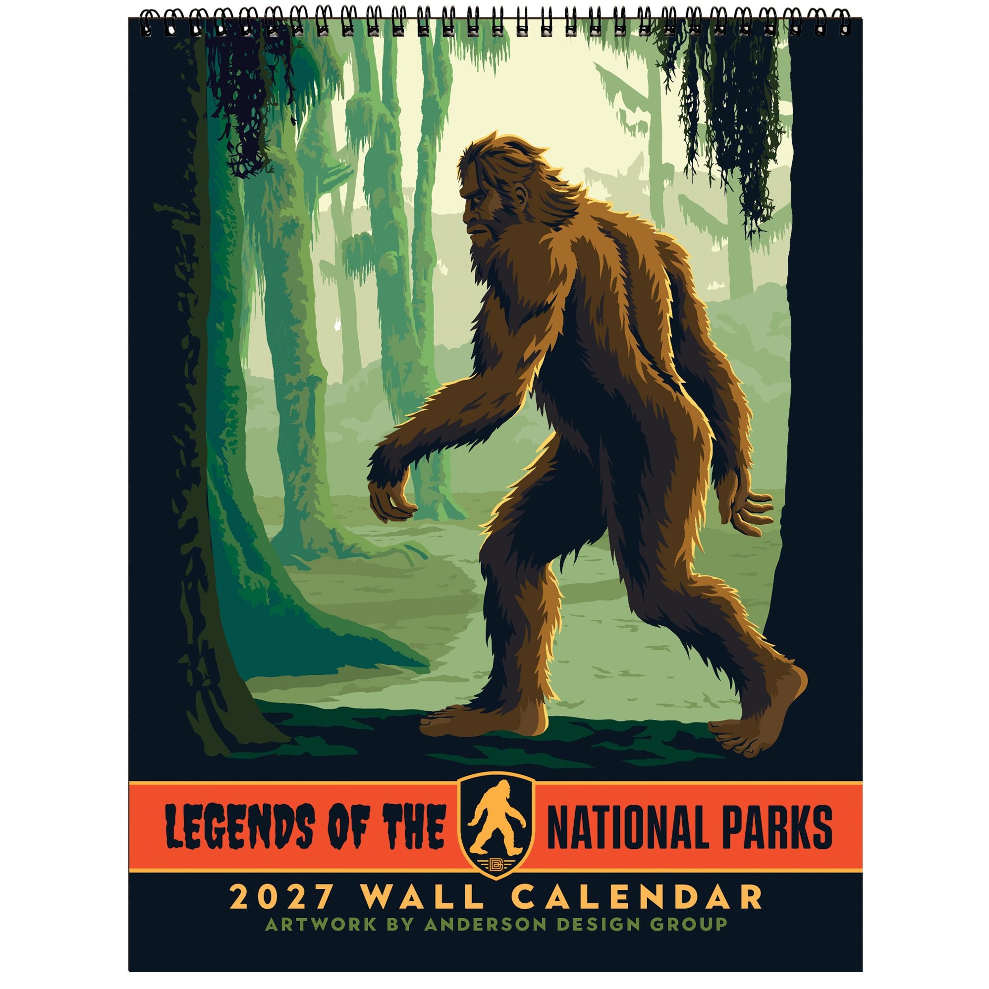 2027 Legends of the National Parks Vintage Art Wall Calendar