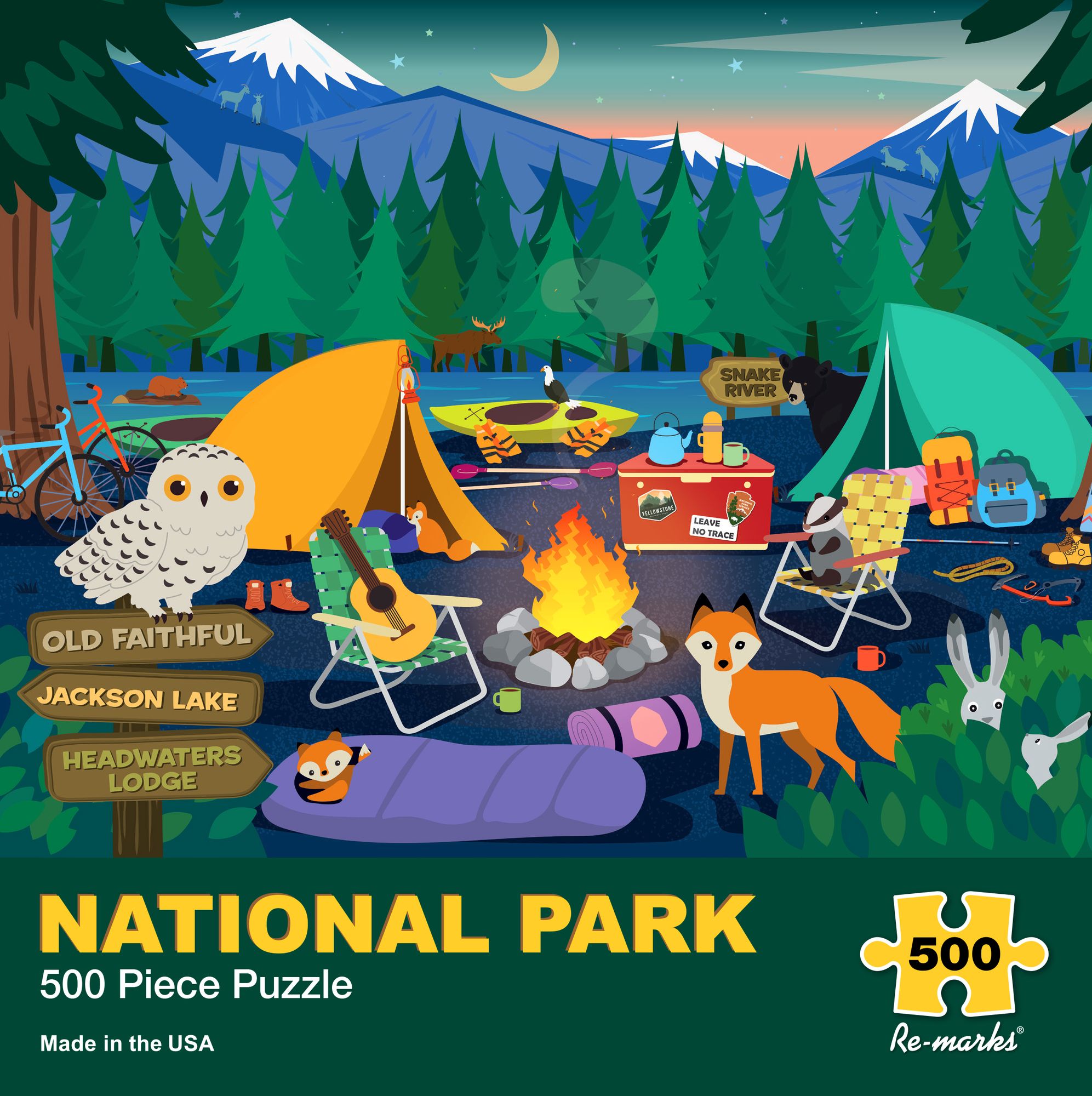 Yellowstone 500-Piece Jigsaw Puzzle