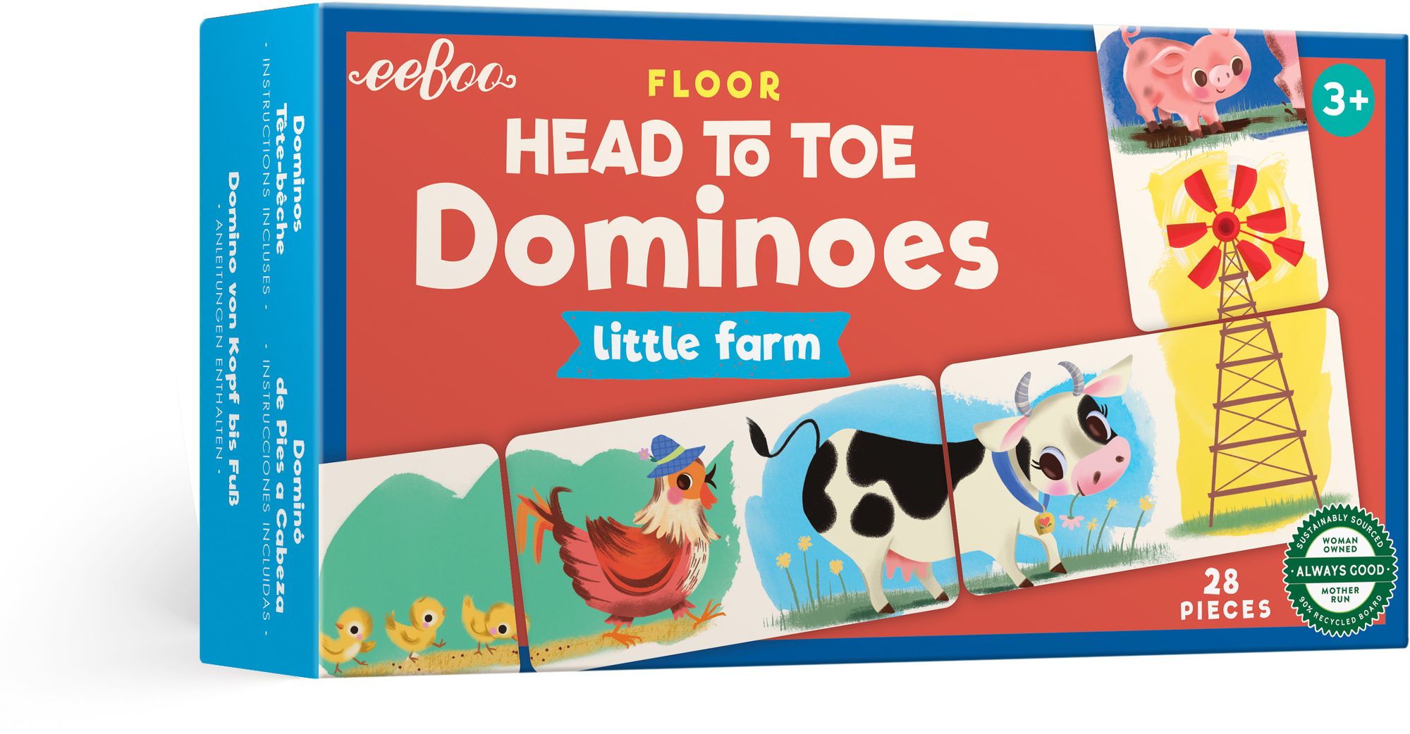 Little Farm Head to Toe Dominoes