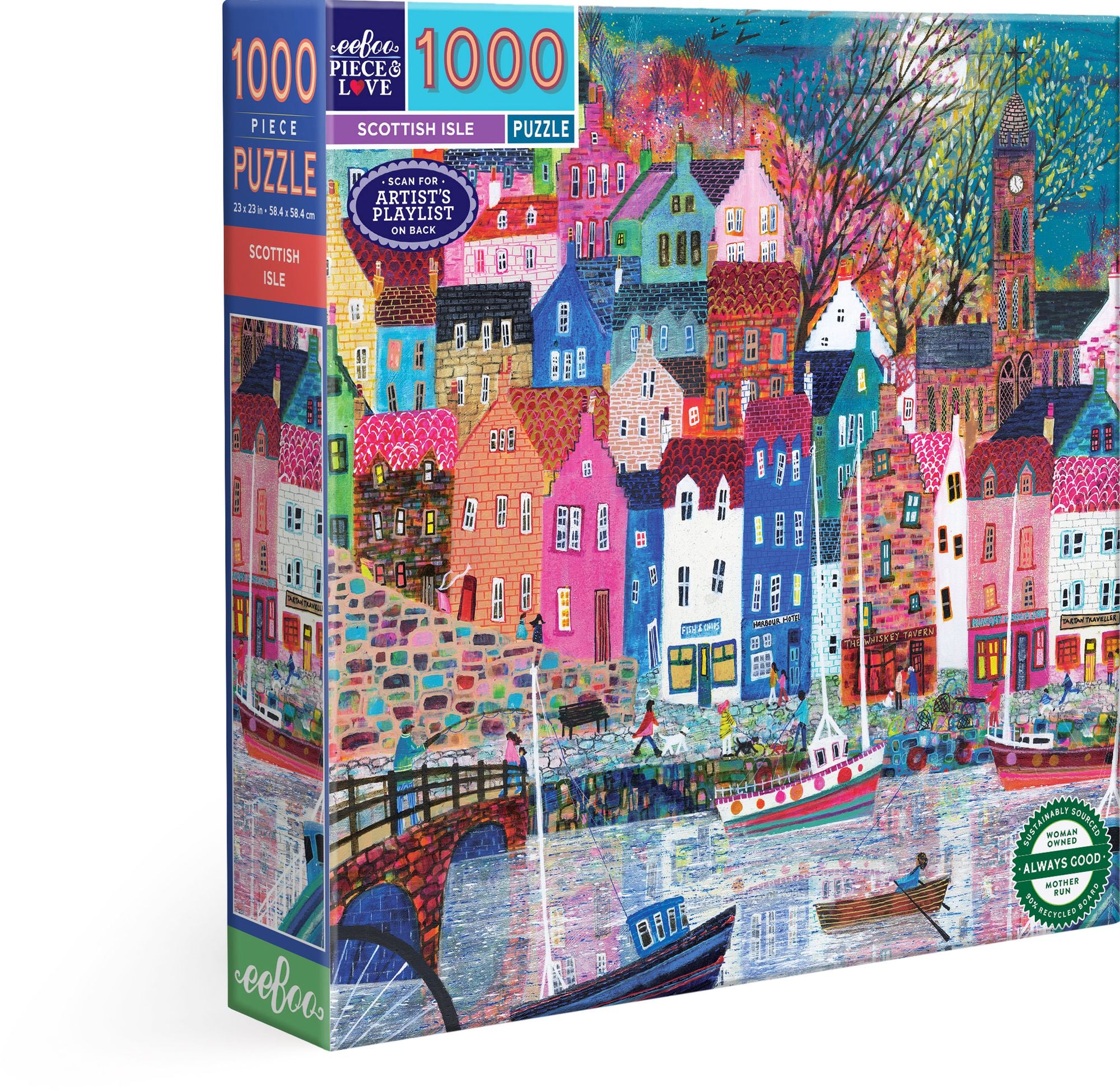 Scottish Isle 1000 Piece Square Puzzle