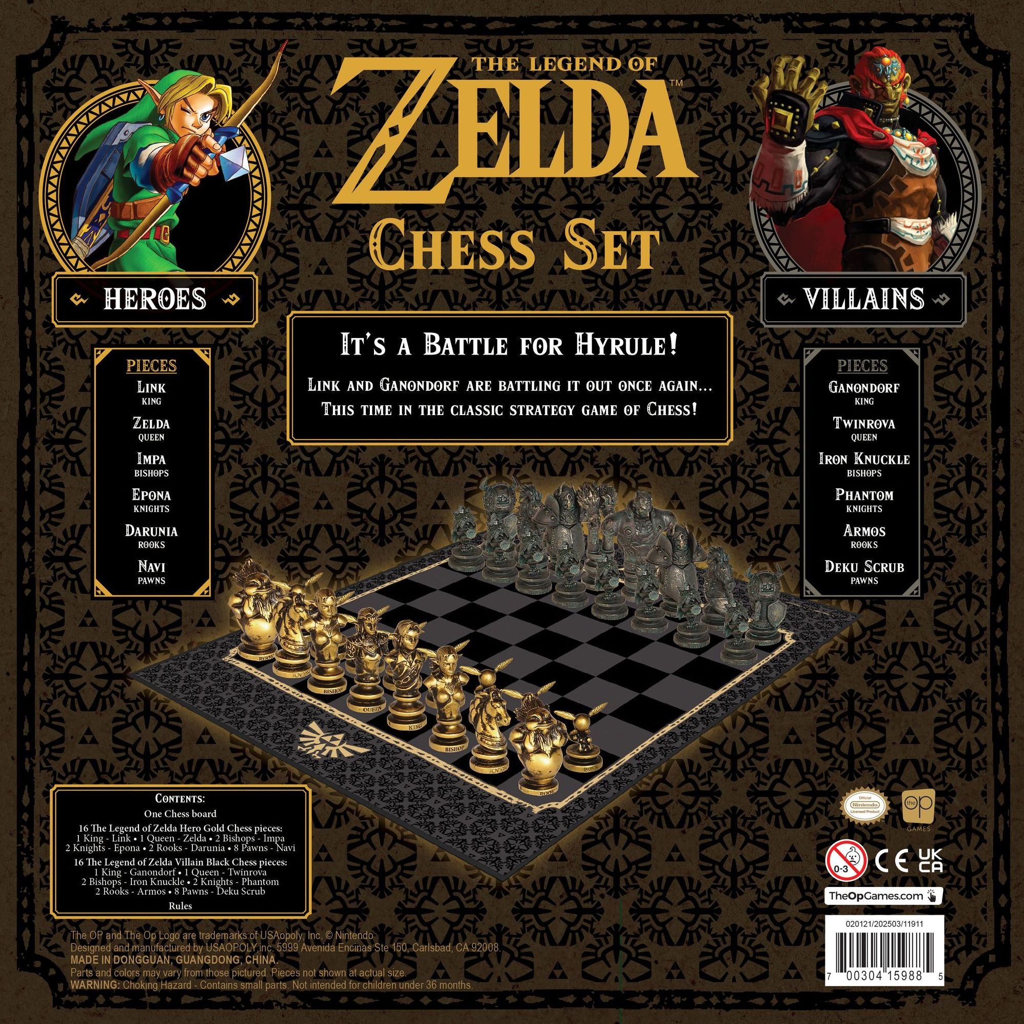 Legend of Zelda Chess Set