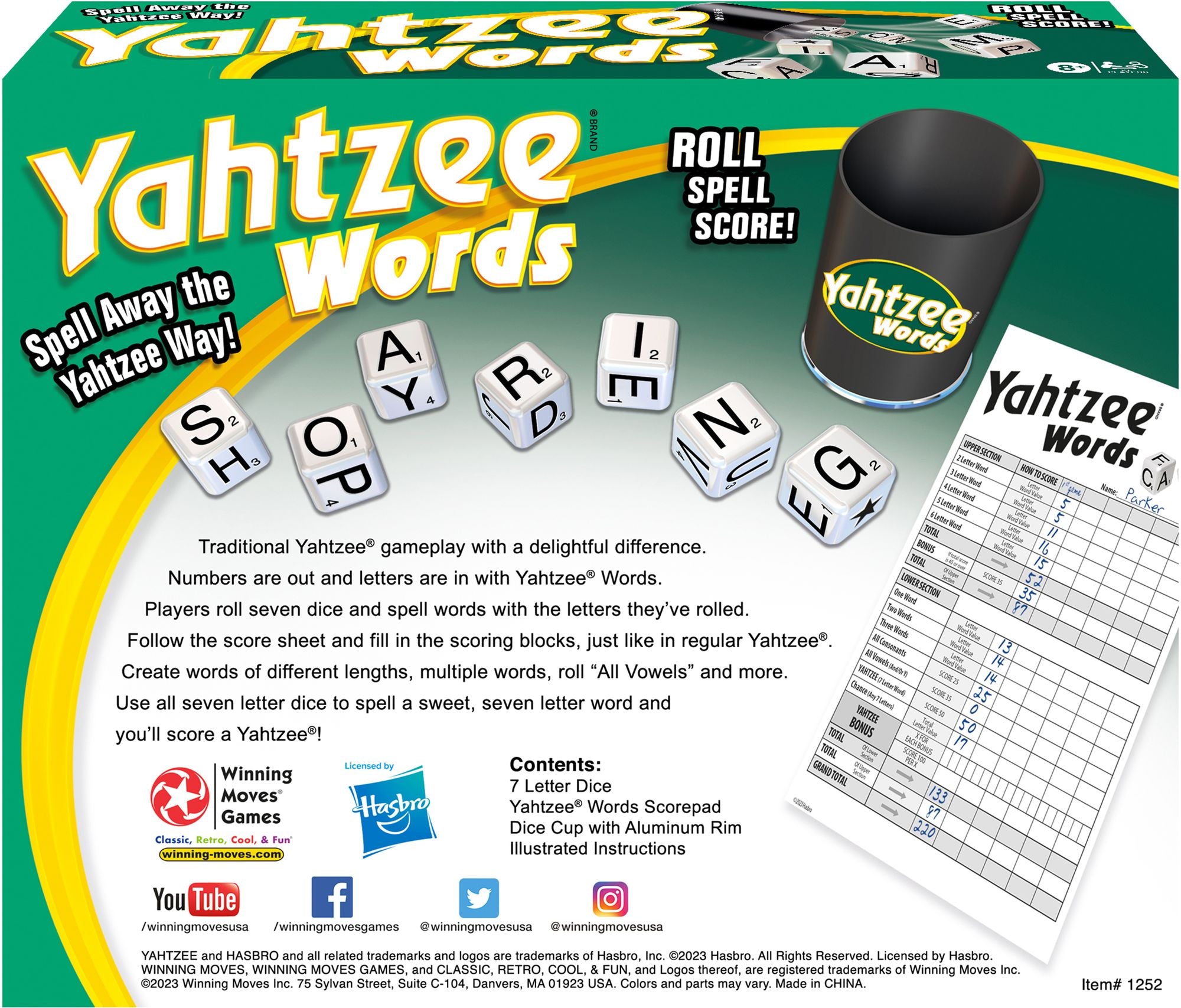 Yahtzee Words