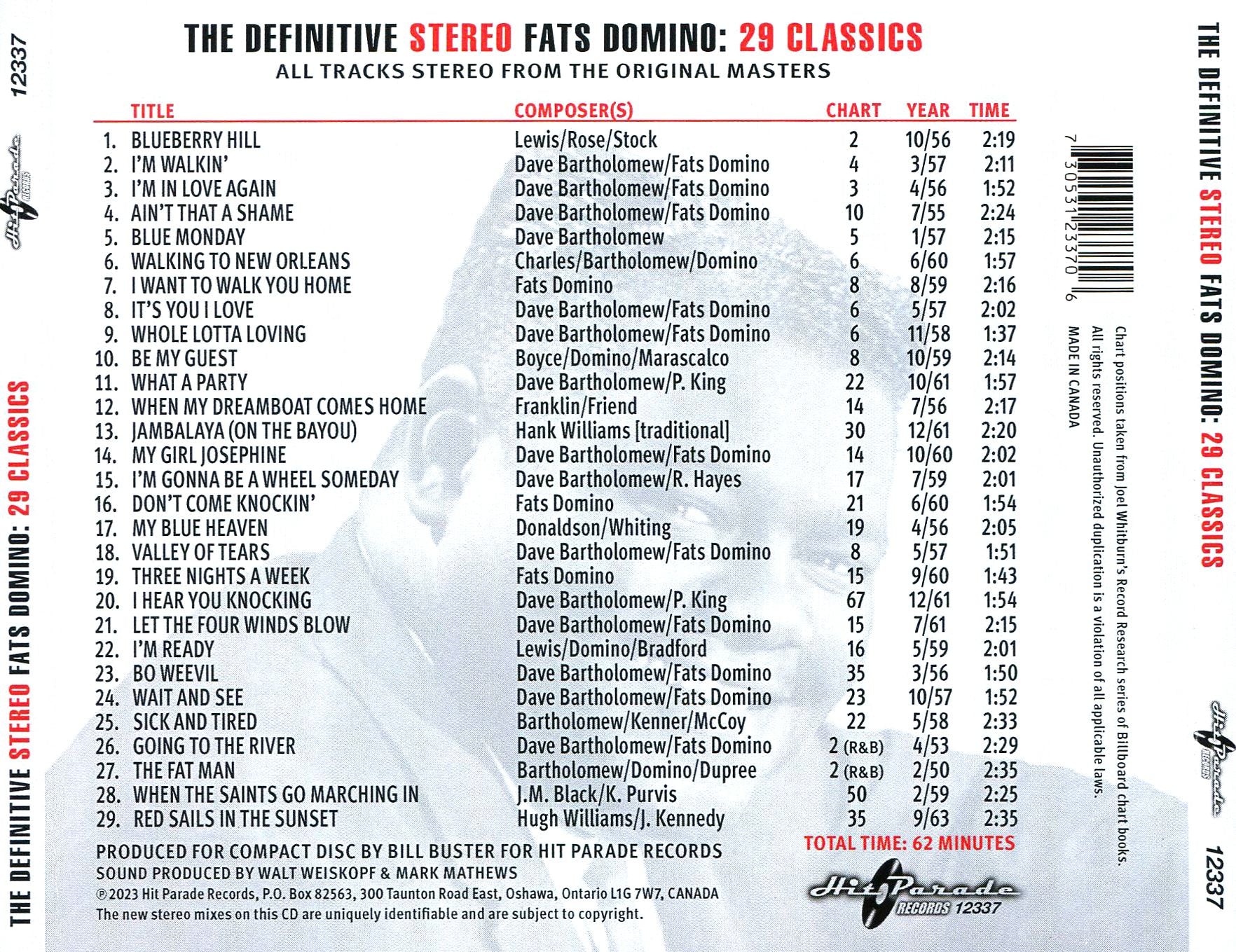 Definitive Stereo Fats Domino: 29 Classics