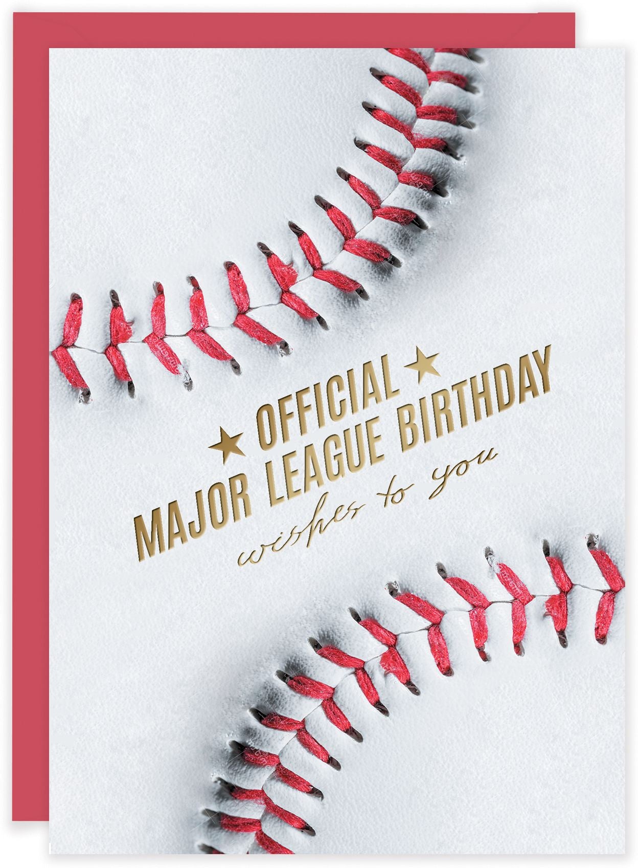 Baseball Close Up Birthday Card Birthday His