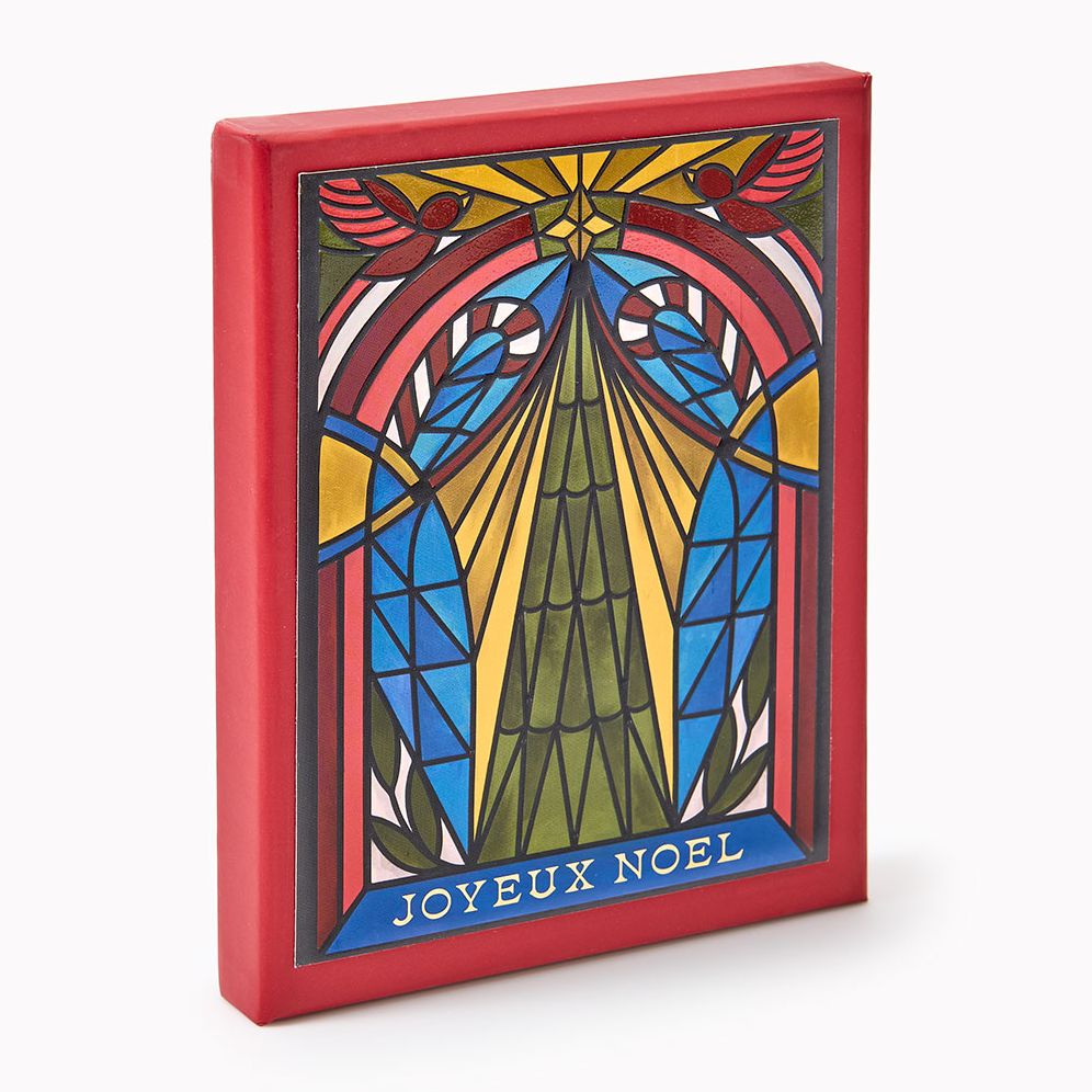 Stained Glass Tree Holiday Card Set