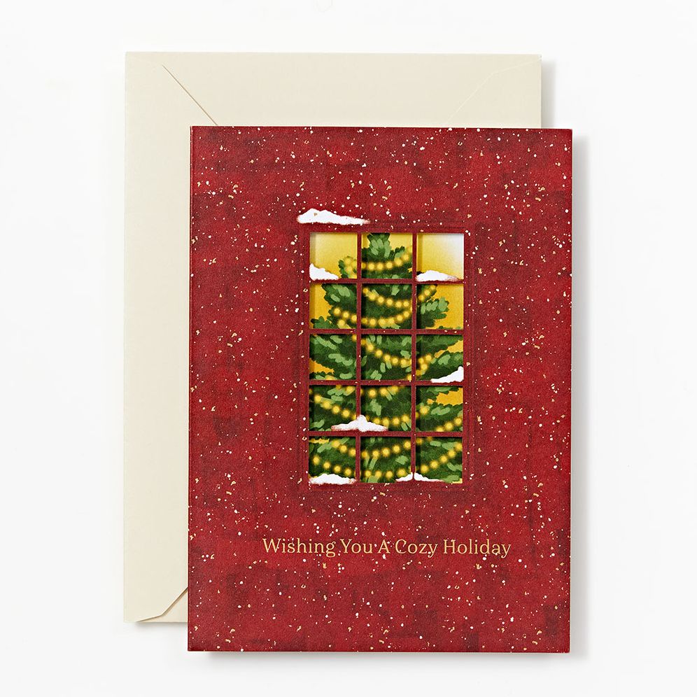Cozy Tree Holiday Card Set