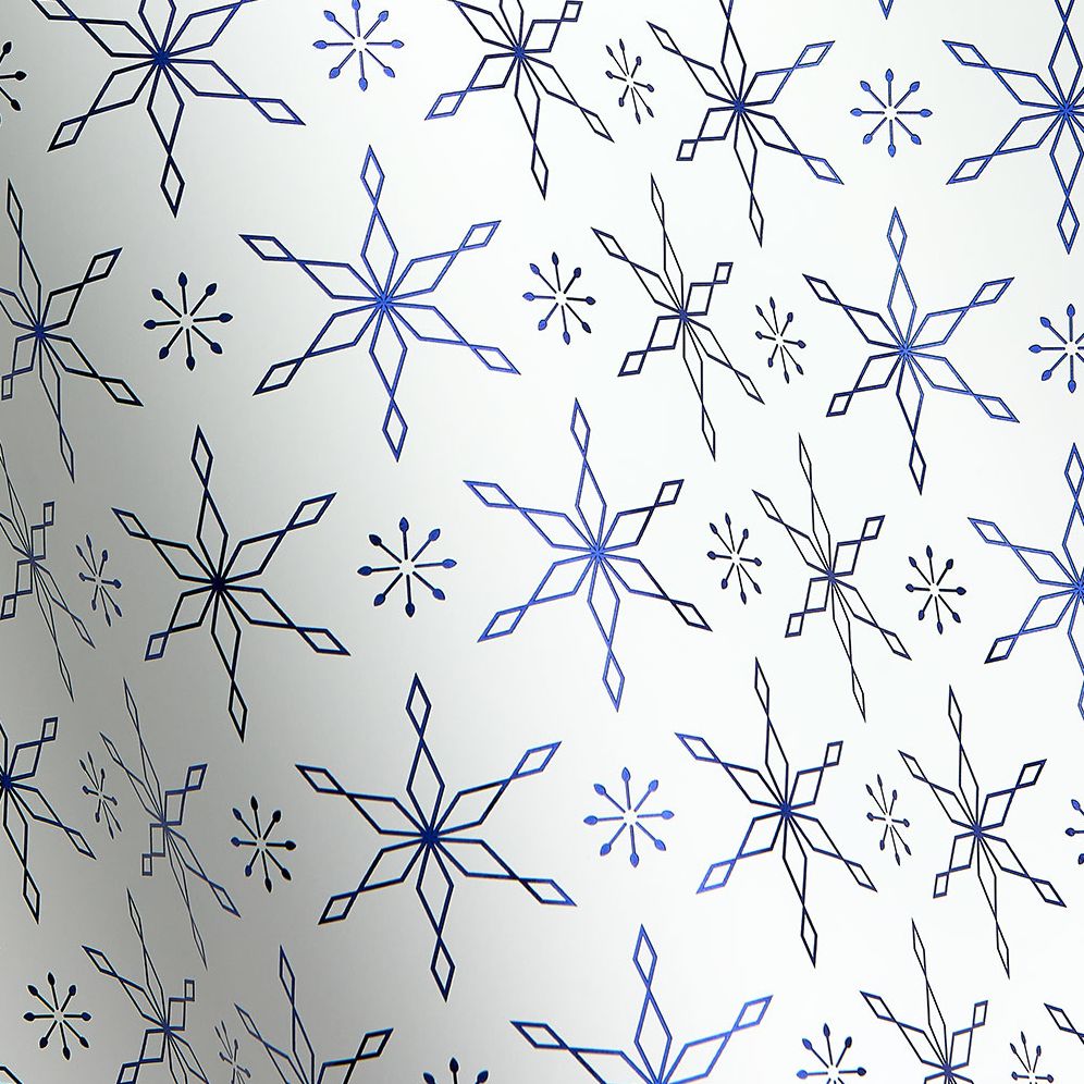 Blue Snowflakes Roll Wrap