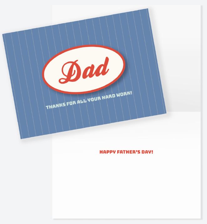 Hard Work Dad Specialty Father's Day Card