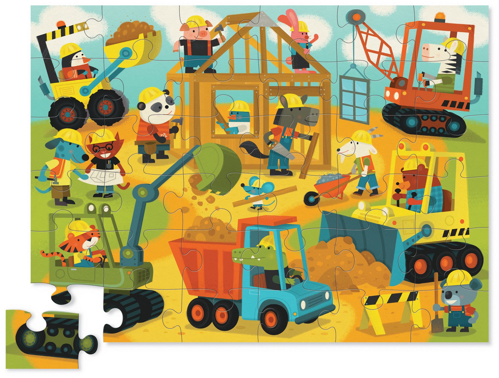 Busy Builders 36 pc Shaped puzzle