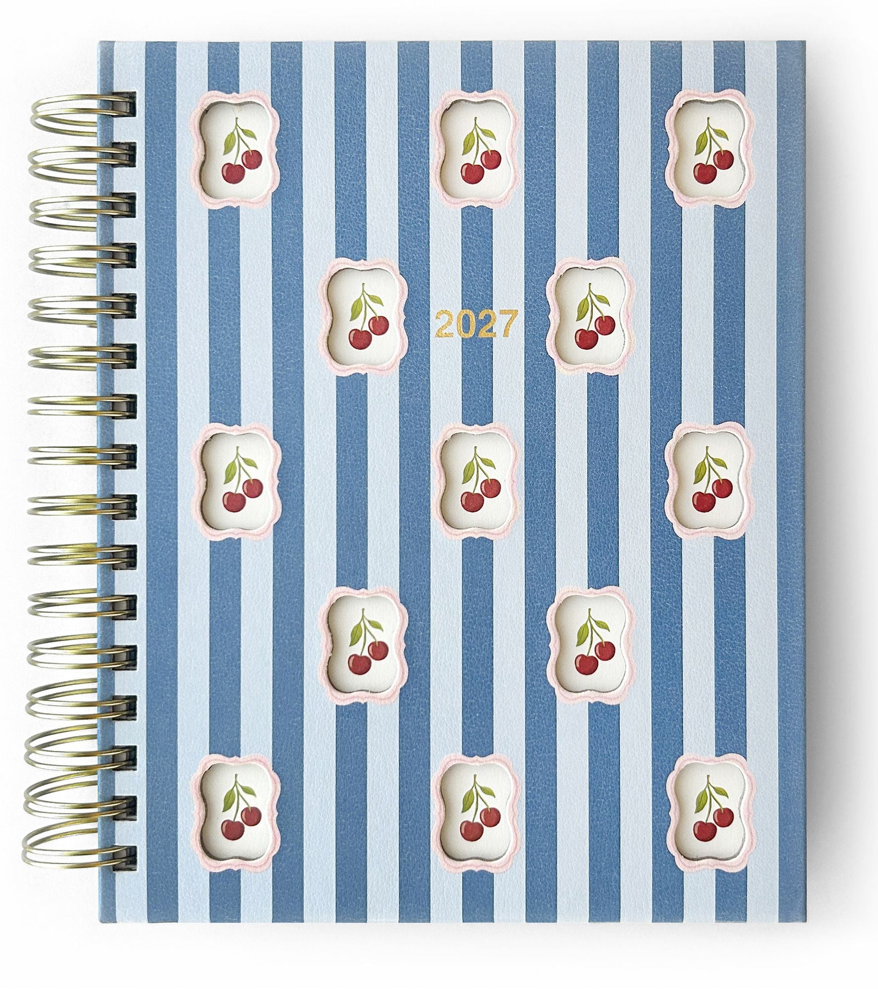 2026-2027 Cherry Stripe Frames Die-cut 17-Month Planner