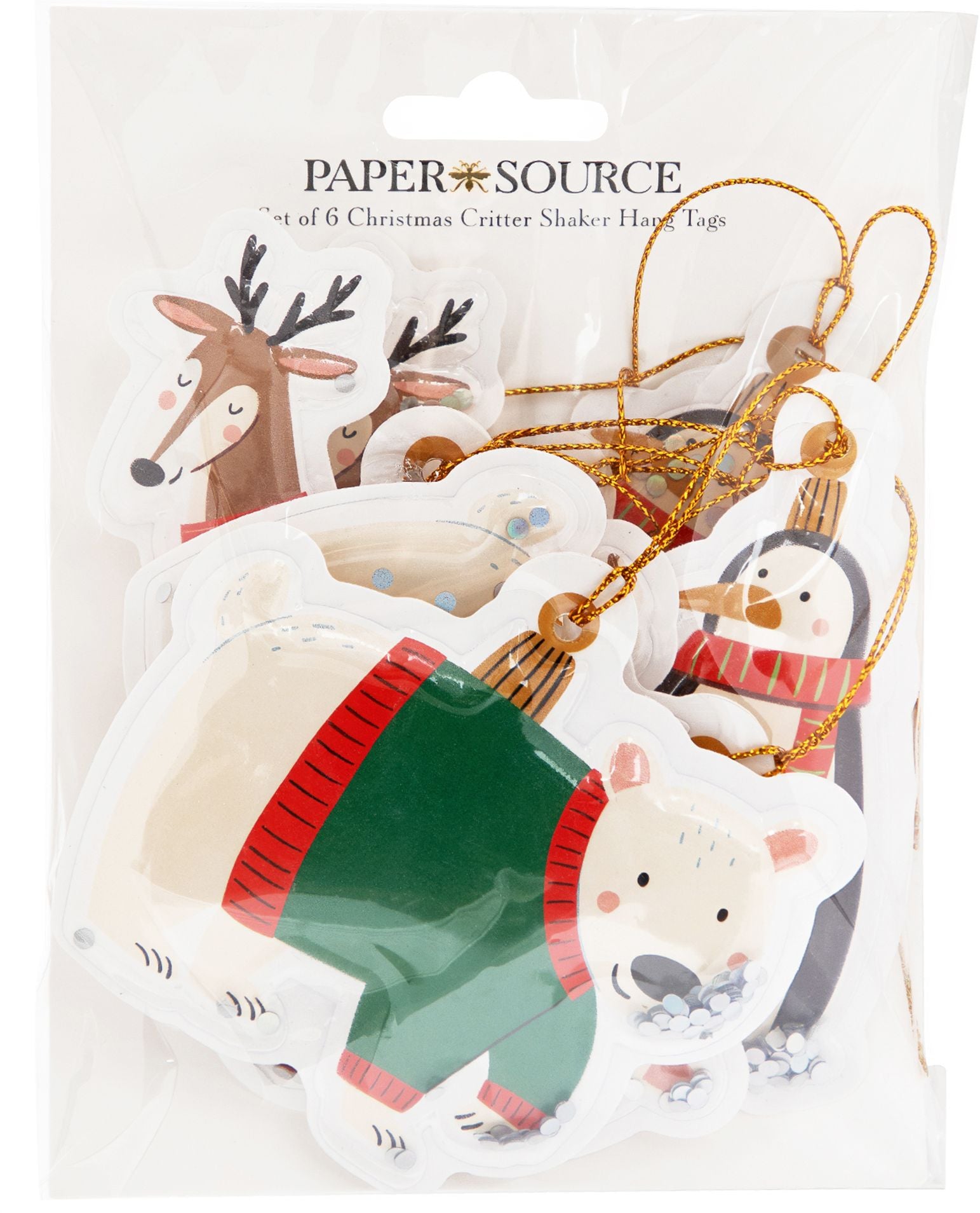 Christmas Critter Shaker Hang Tags