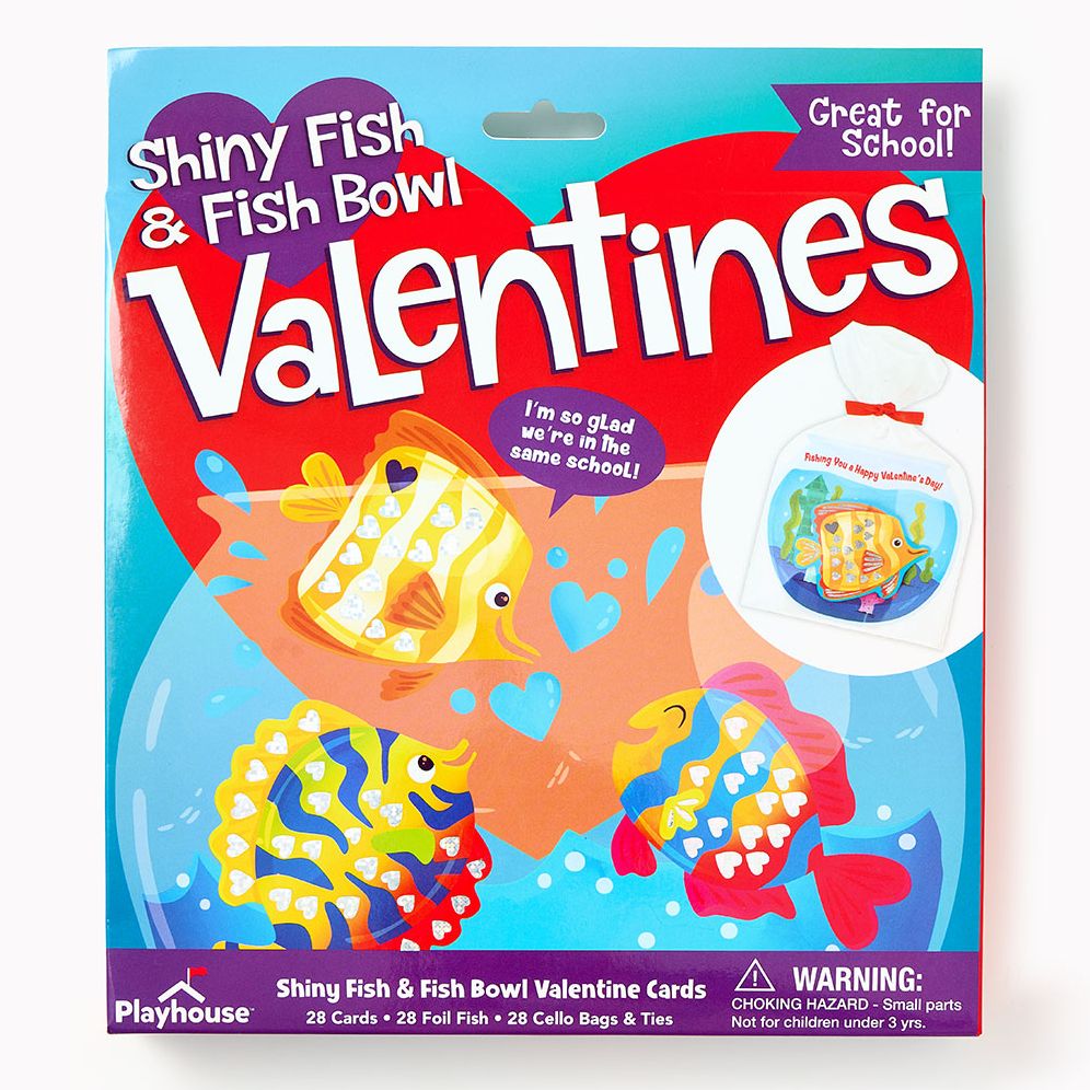 Boxed Valentine Cards - Fish Bowl