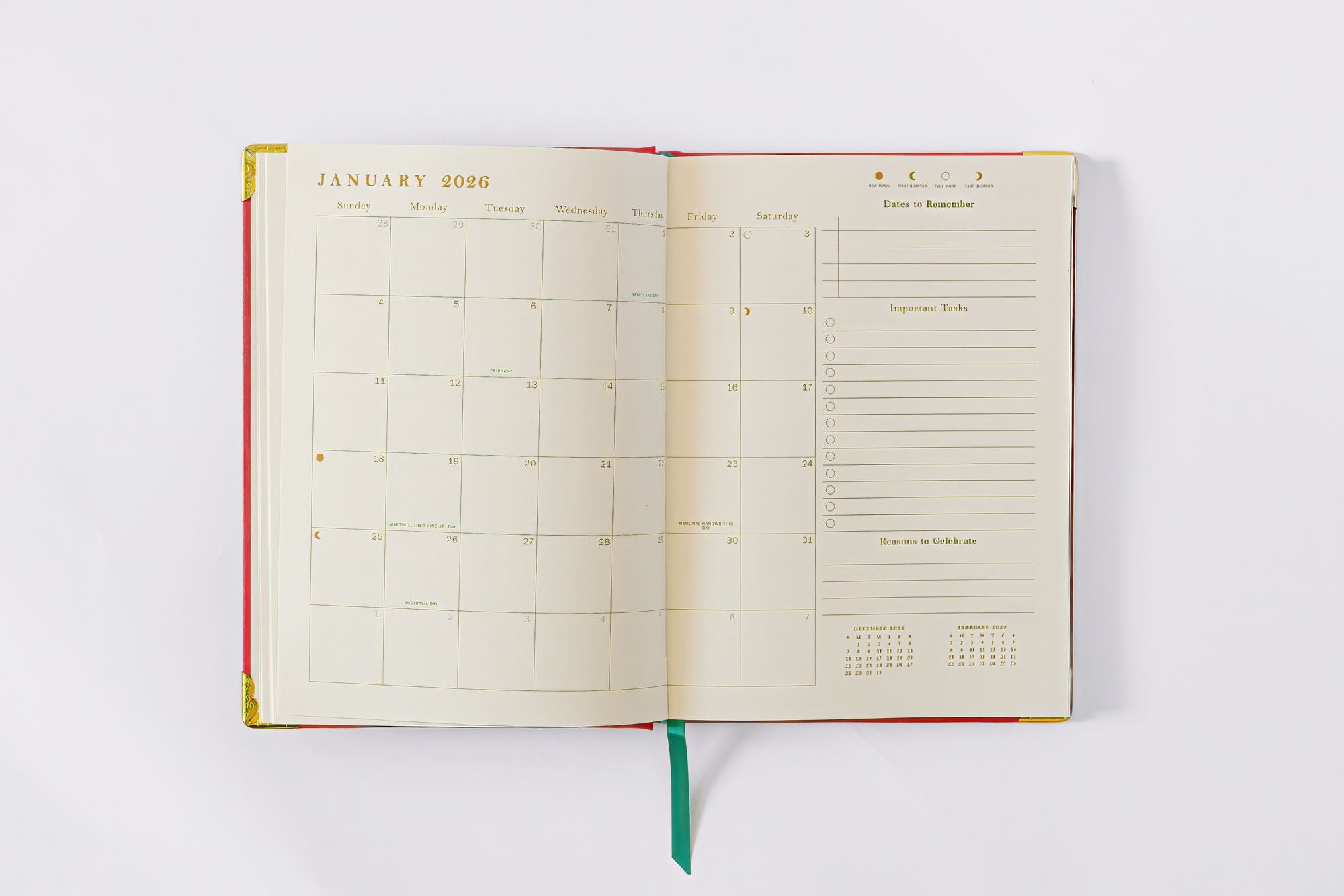 2026 Tulip Floral 12-Month Medium Bound Planner