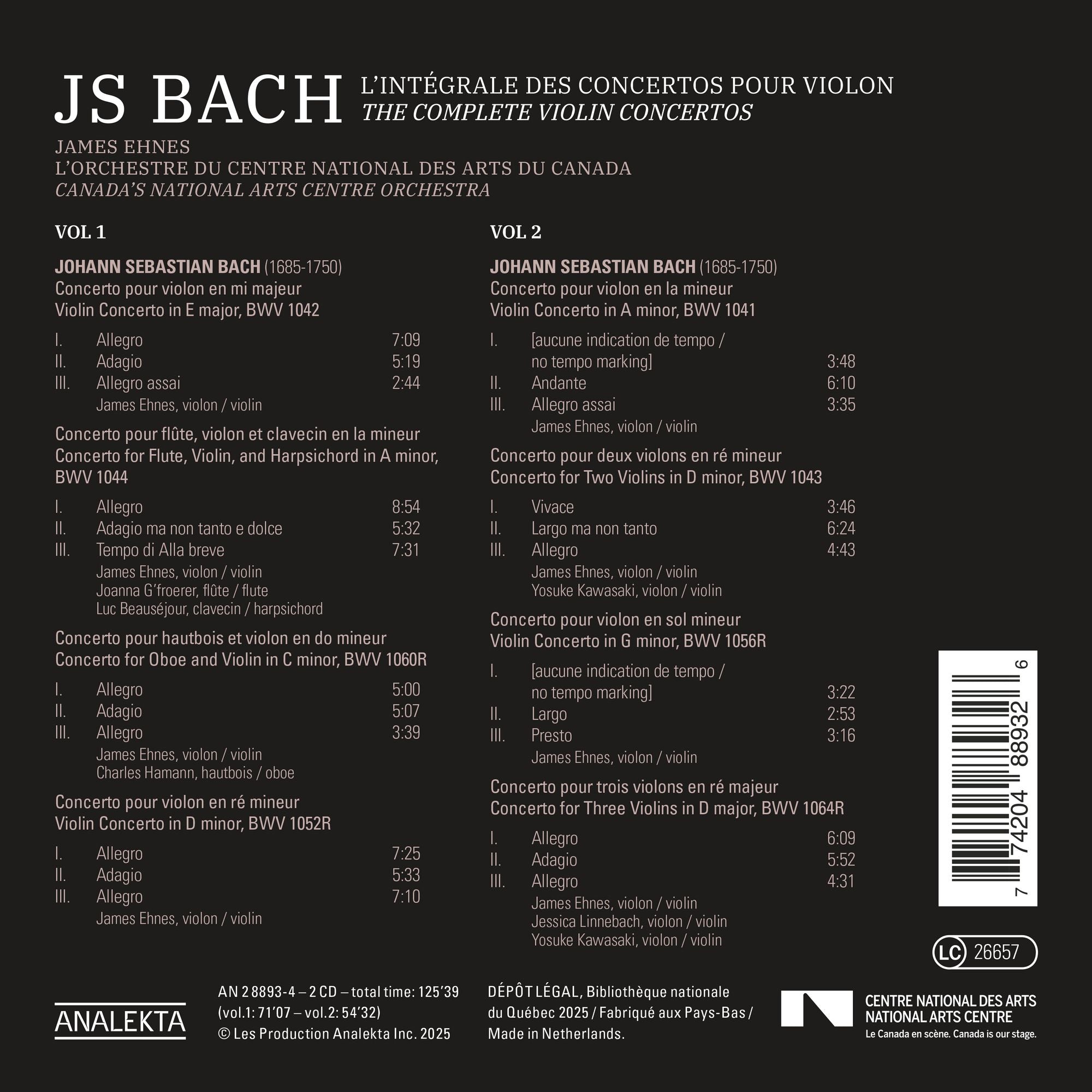 J.S. Bach: The Complete Violin Concertos