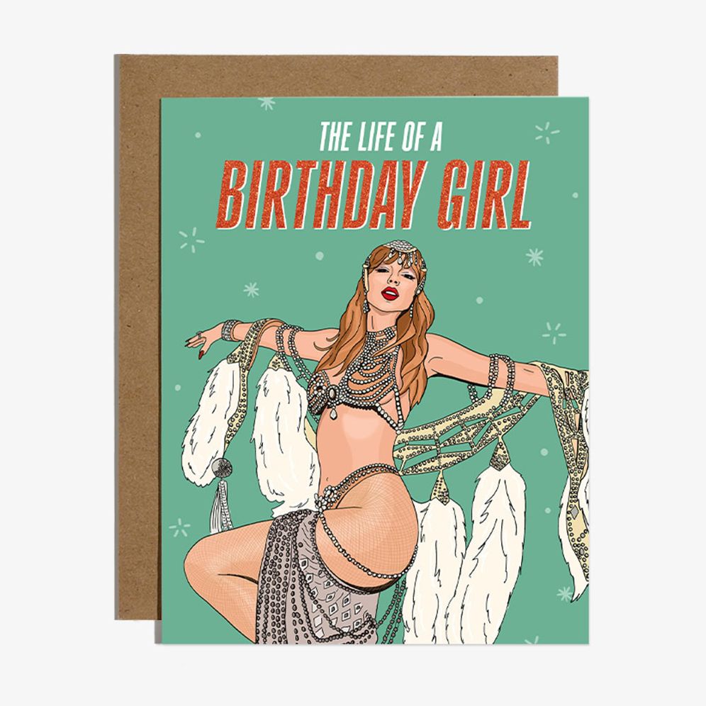 Birthday Showgirl Card