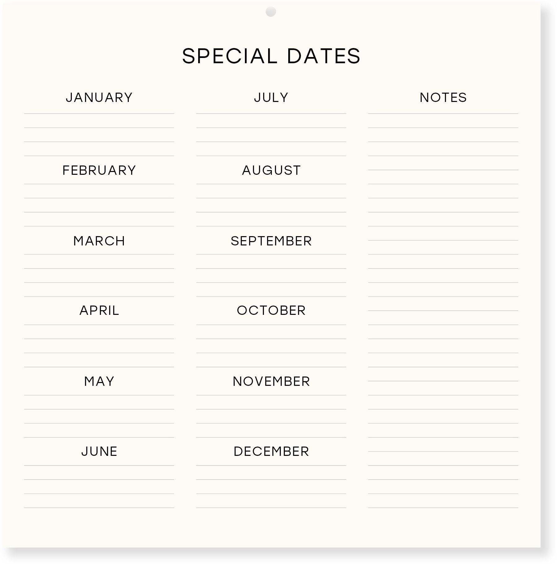 2027 Vintage Floral Wall Calendar - Exclusive