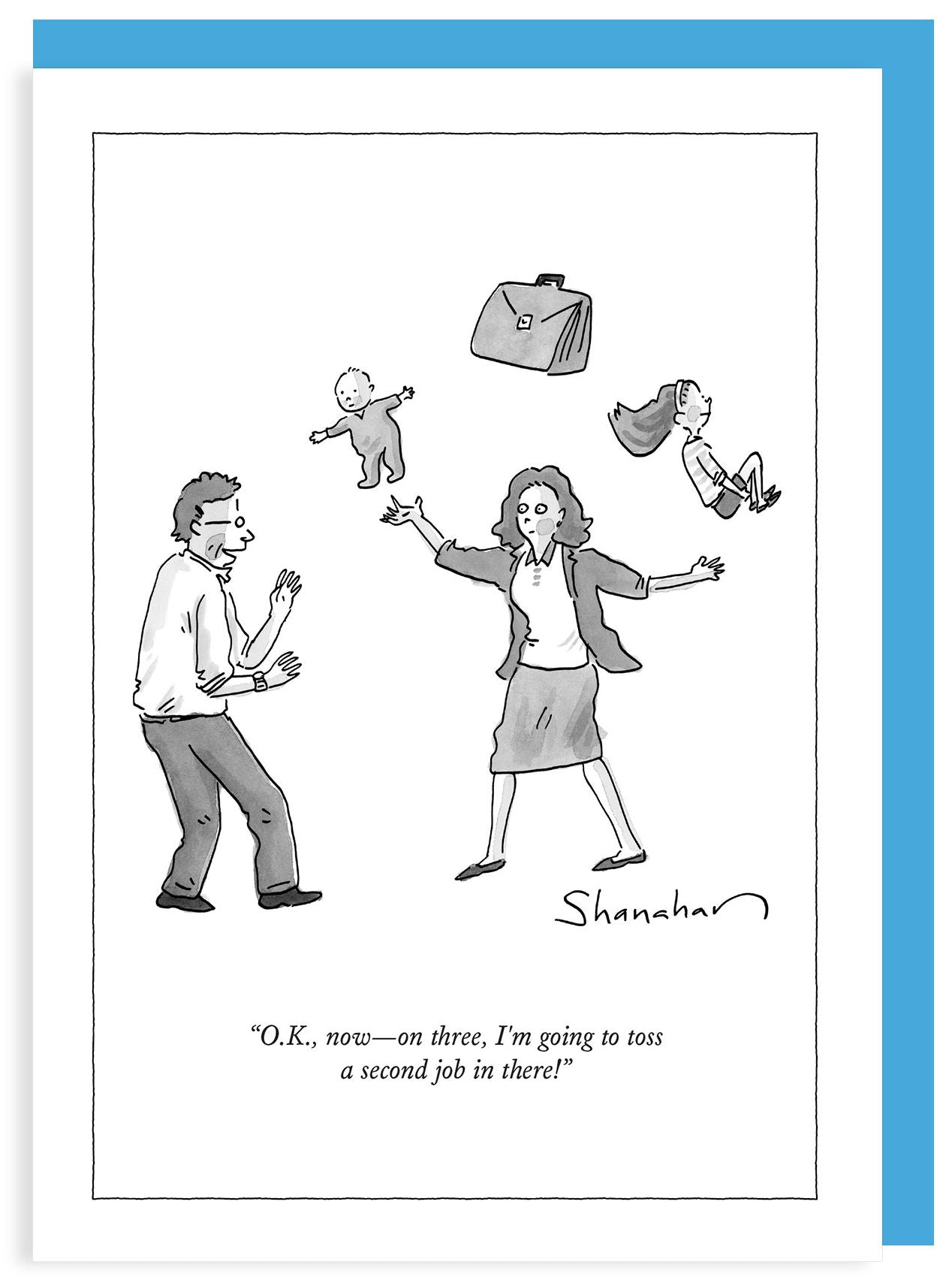 Mother's Day Greeting Card New Yorker Cartoon Toss In A Second Job