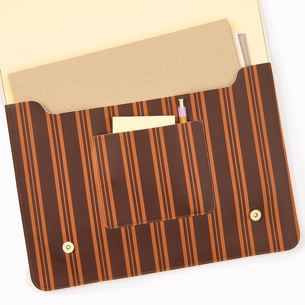 Chocolate Stripe Paper Wasp Folio