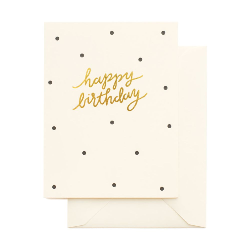 Polka Dot Birthday Card