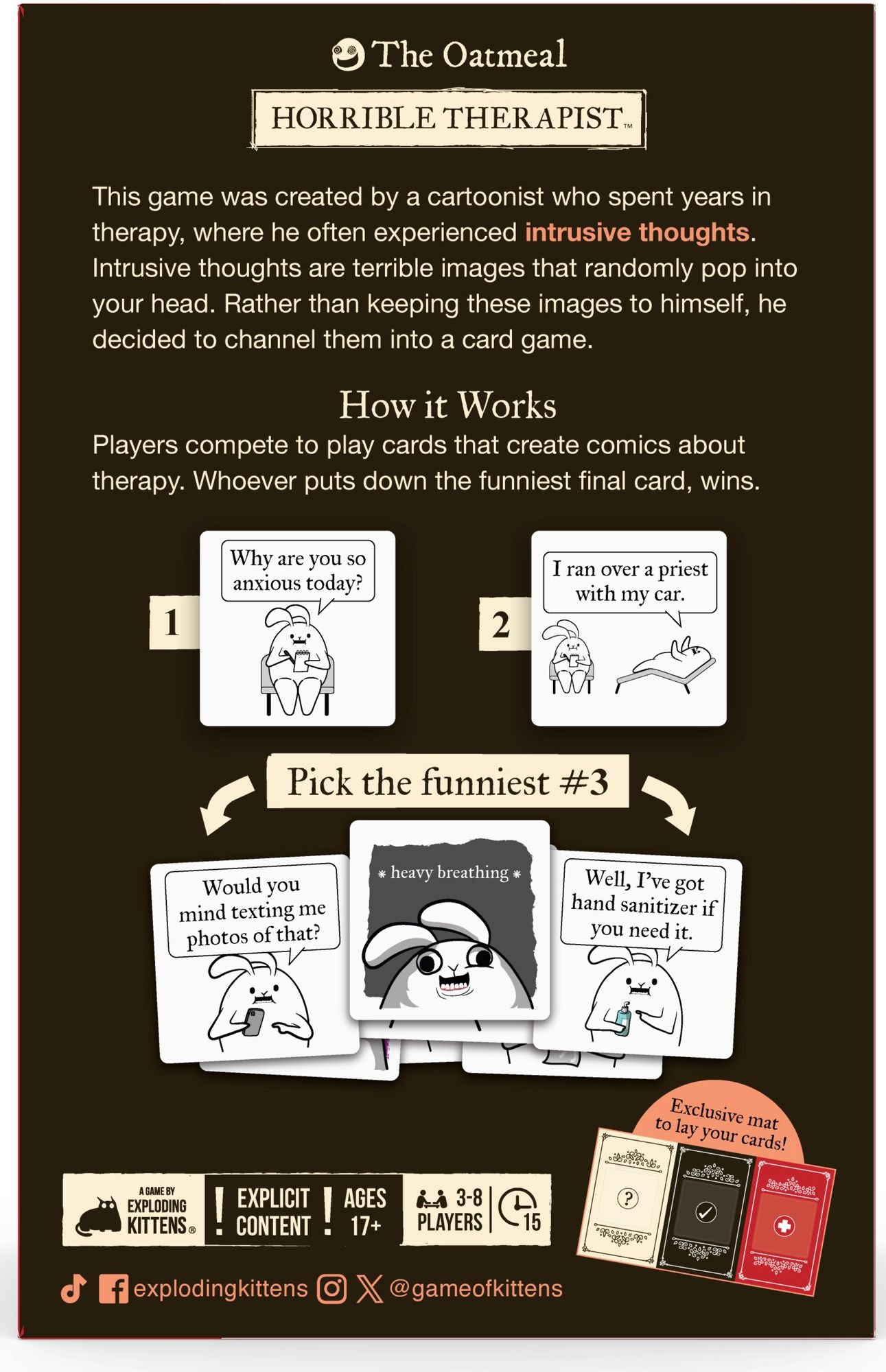 Horrible Therapist - The Oatmeal & Exploding Kittens (B&N Exclusive Edition)