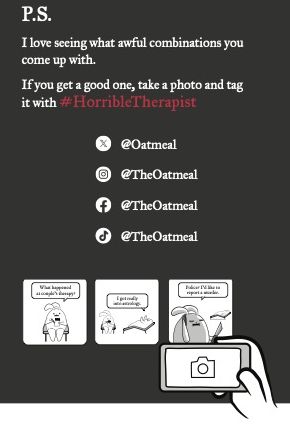 Horrible Therapist - The Oatmeal & Exploding Kittens (B&N Exclusive Edition)