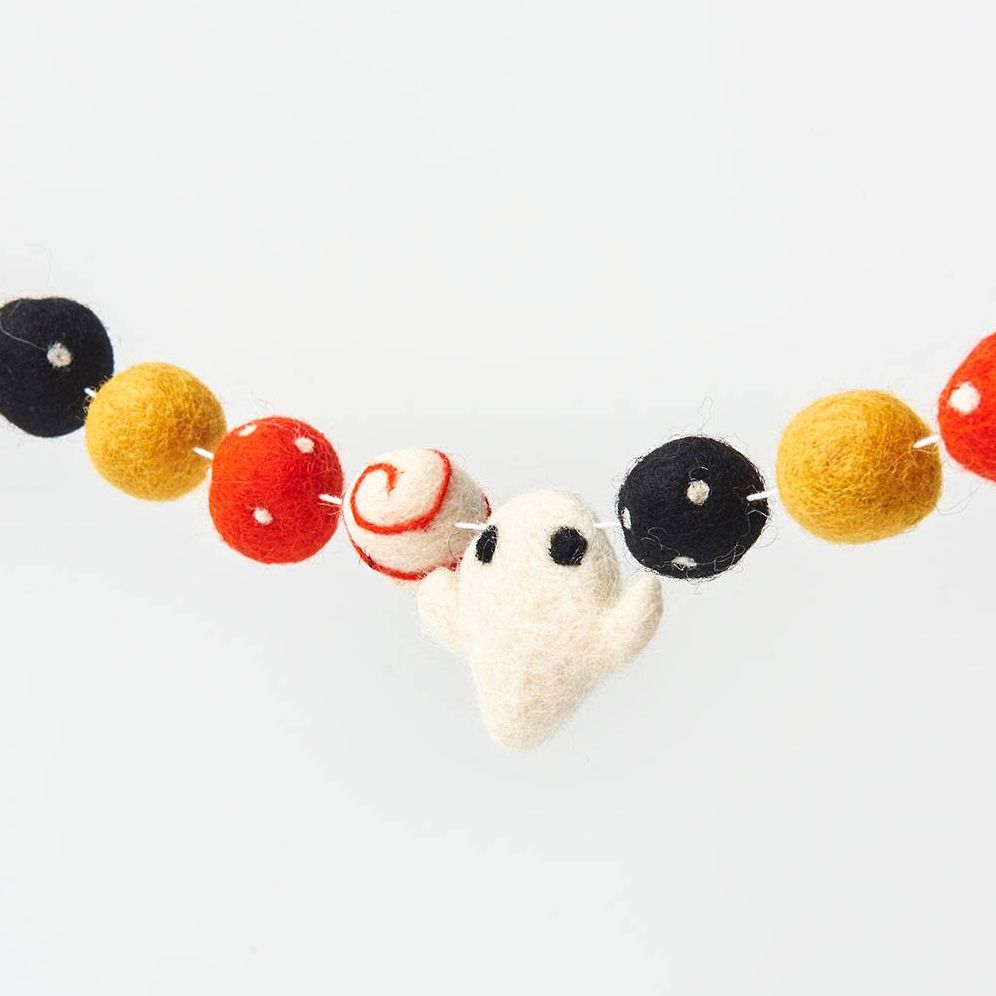 Halloween Ghost Felt Garland