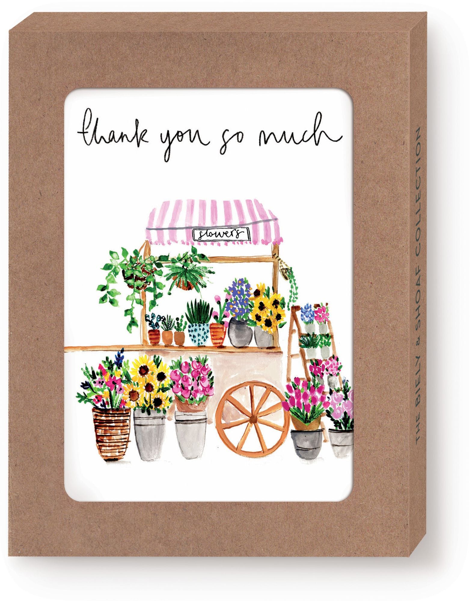 Flower Cart Thank You Notecard Set