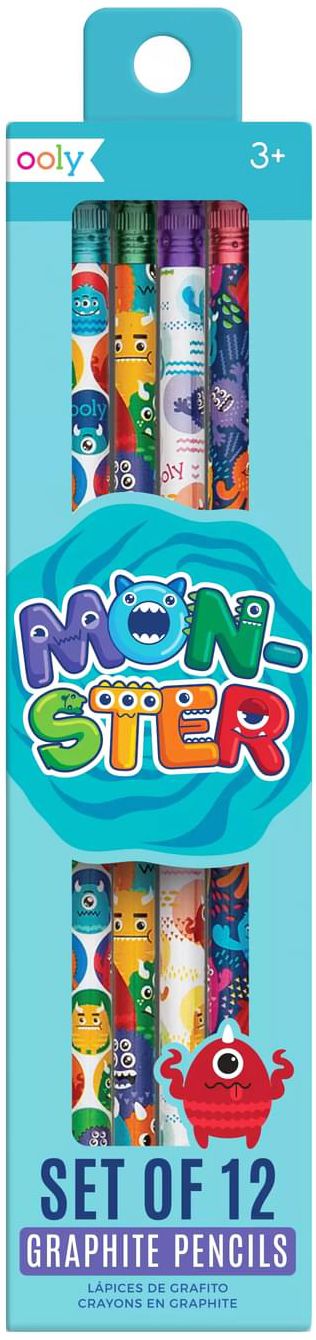 Monster Graphite Pencils - Set of 12 - REVAMP