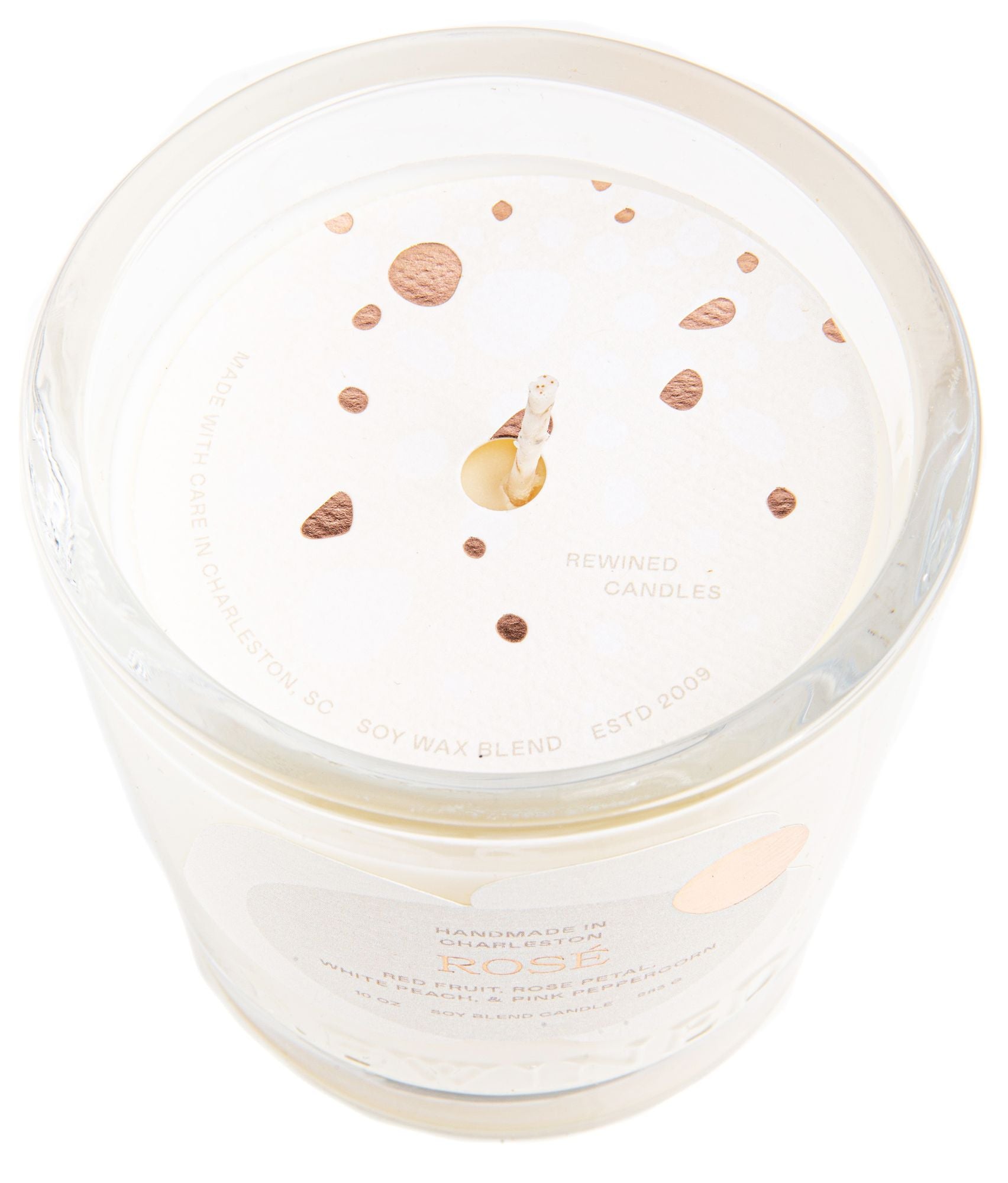 Rewined Rose Candle