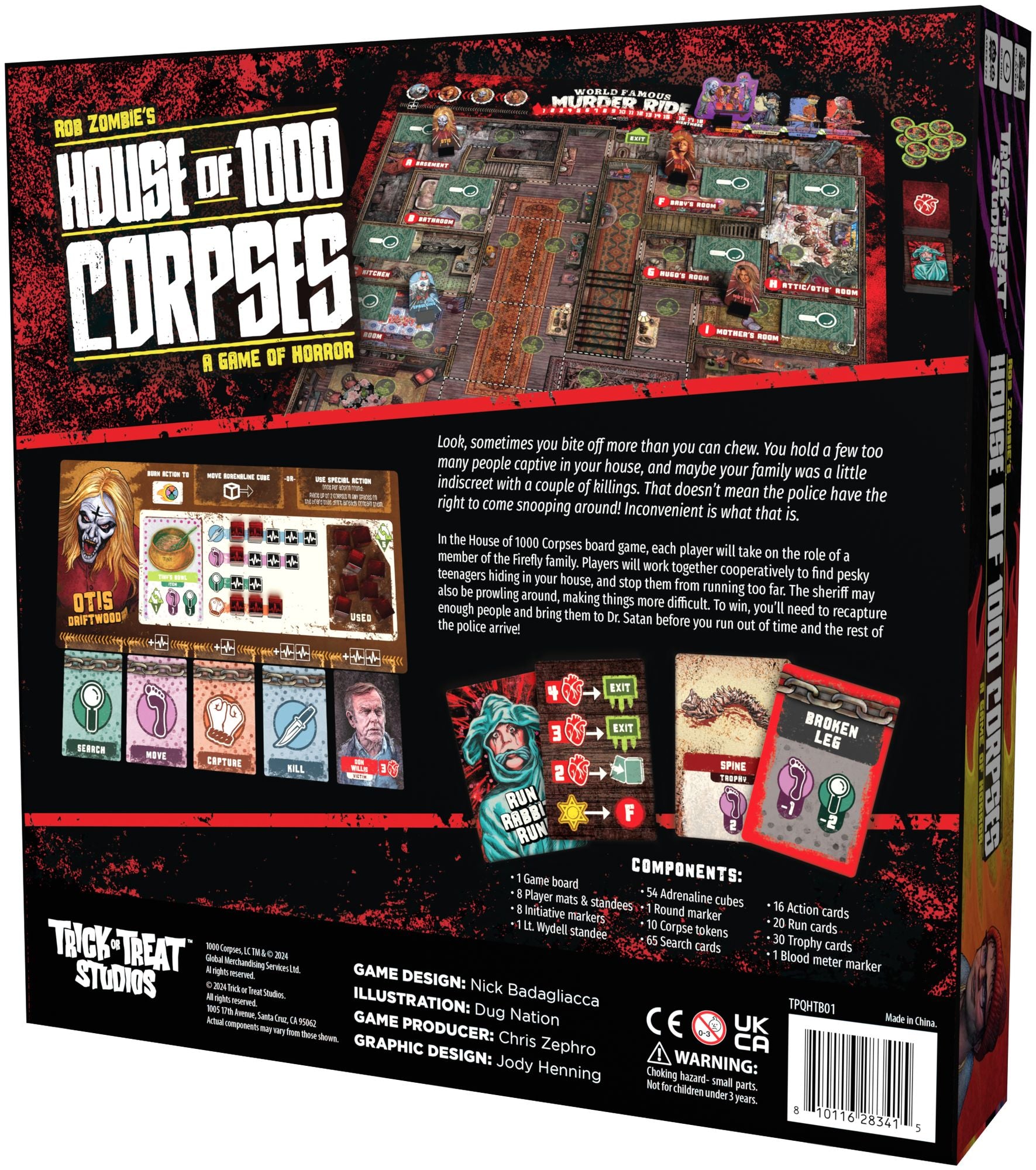 Rob Zombie's House Of 1000 Corpses: A Game of Horror by Nick Badagliacca