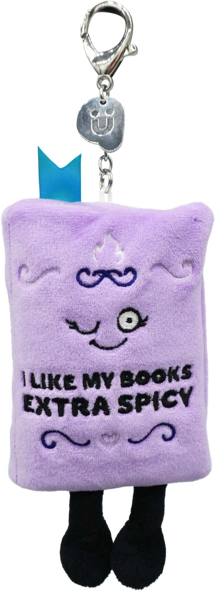 I Like My Books Extra Spicy Key chain or Bag Charm