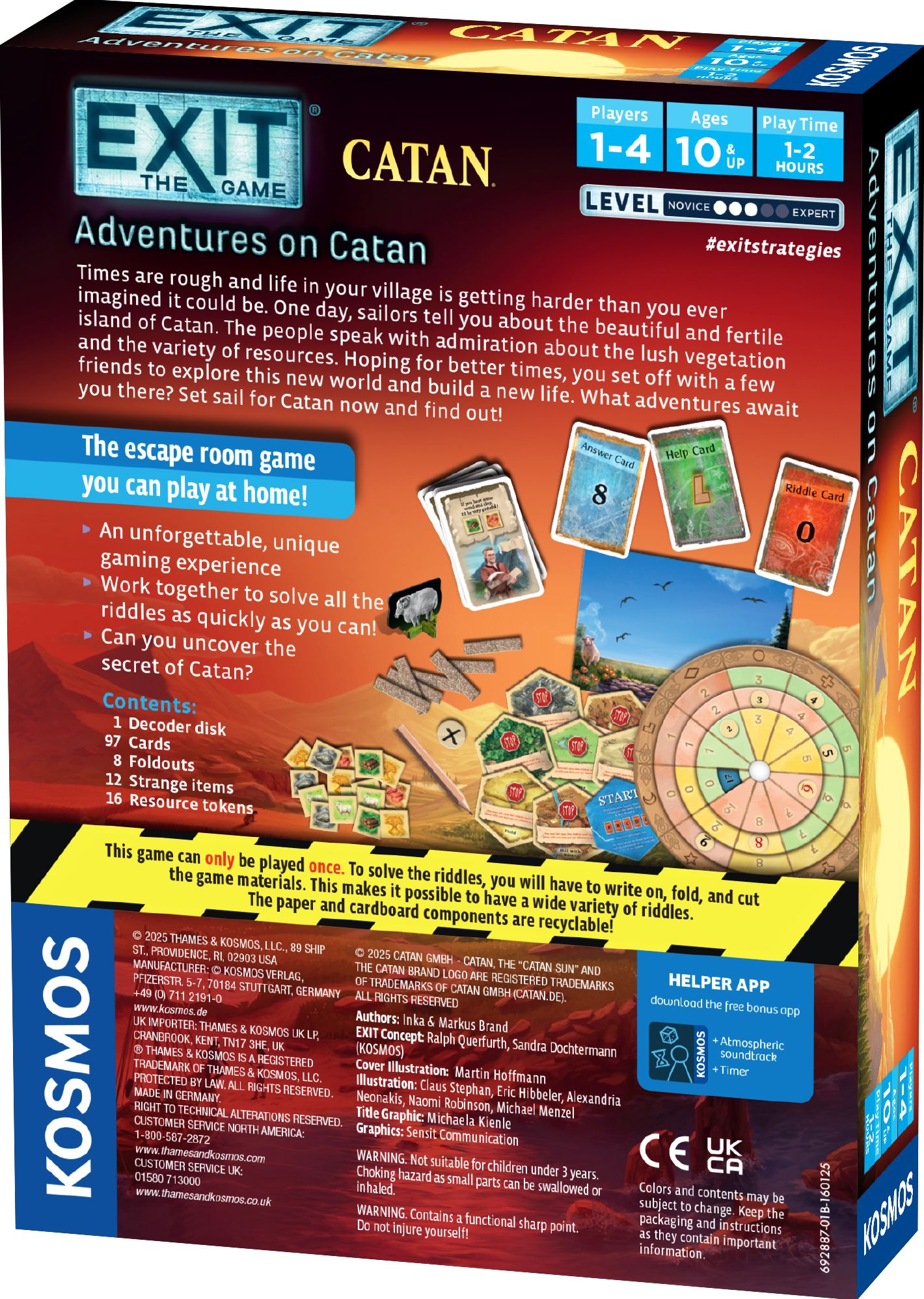 EXIT: The Game - Adventures on Catan by Inka Brand, Markus Brand