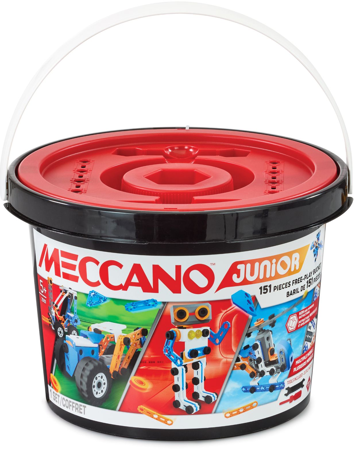 Meccano Junior 150-Piece Free Play Bucket