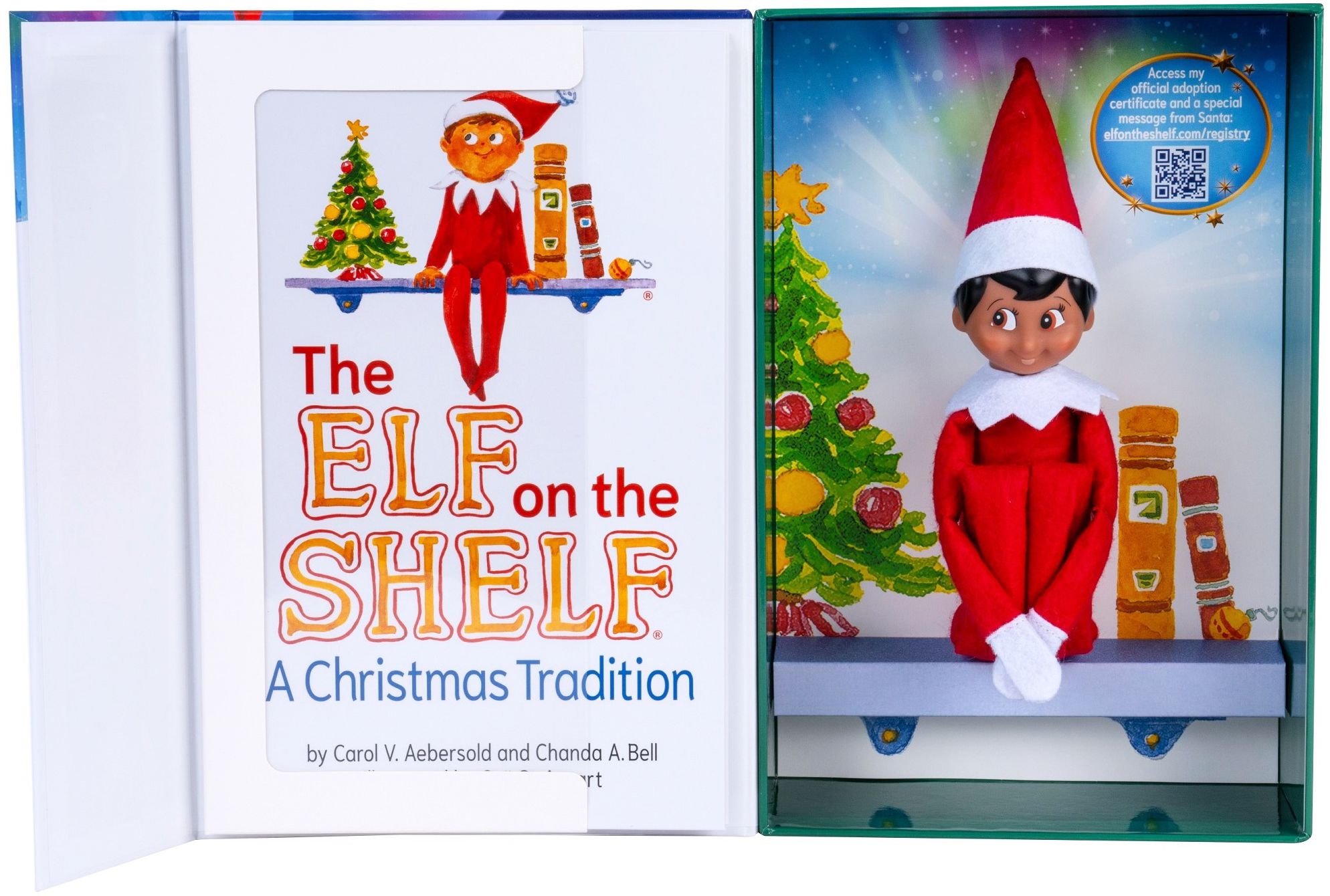 The Elf on the Shelf: A Christmas Tradition (includes brown-eyed boy scout elf)