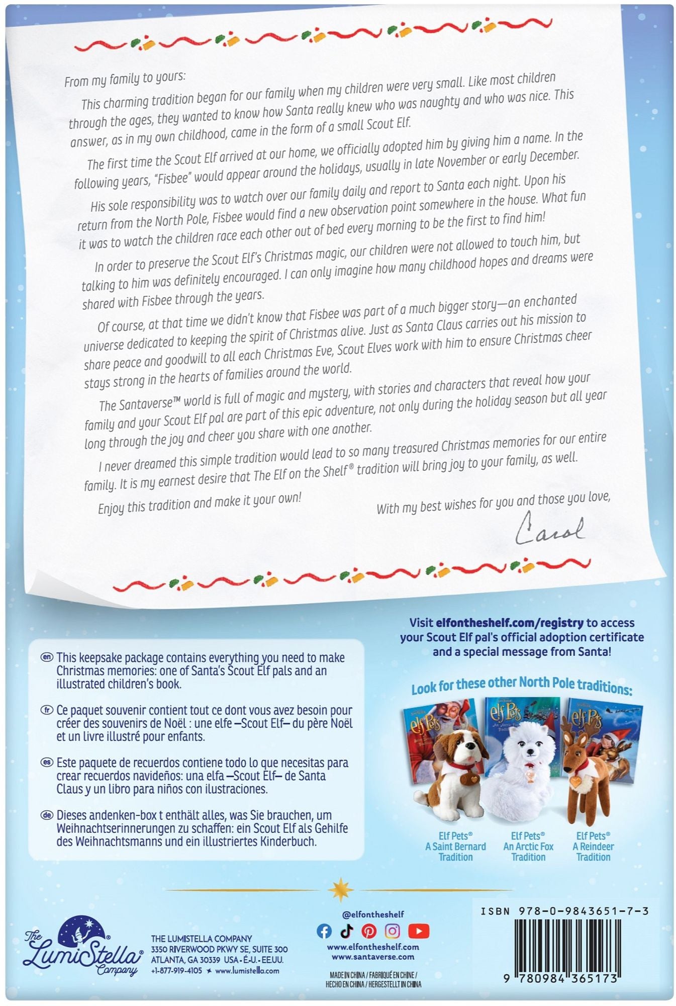 The Elf on the Shelf: A Christmas Tradition (includes blue-eyed girl scout elf)