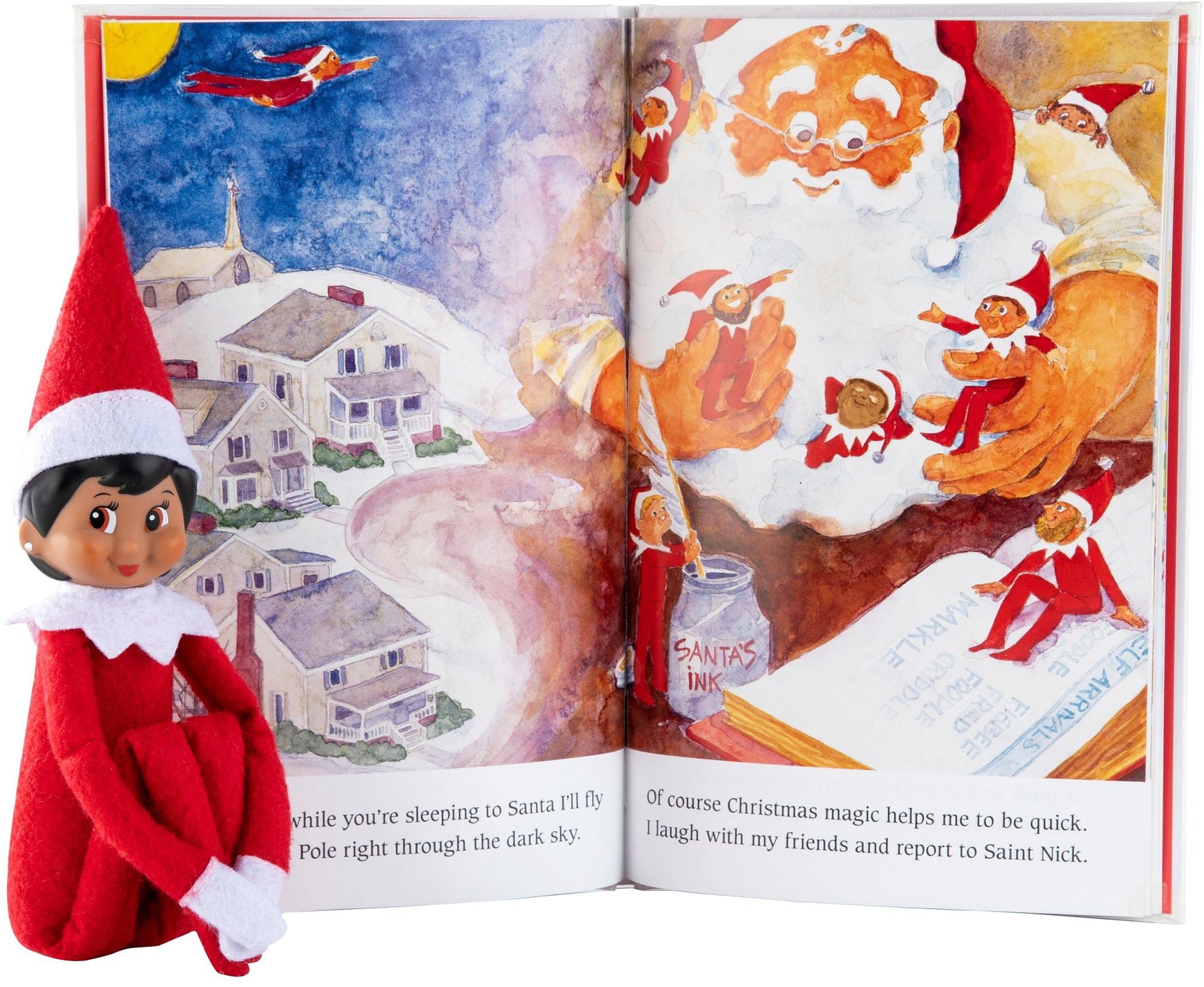 The Elf on the Shelf: A Christmas Tradition (includes brown-eyed girl scout elf)