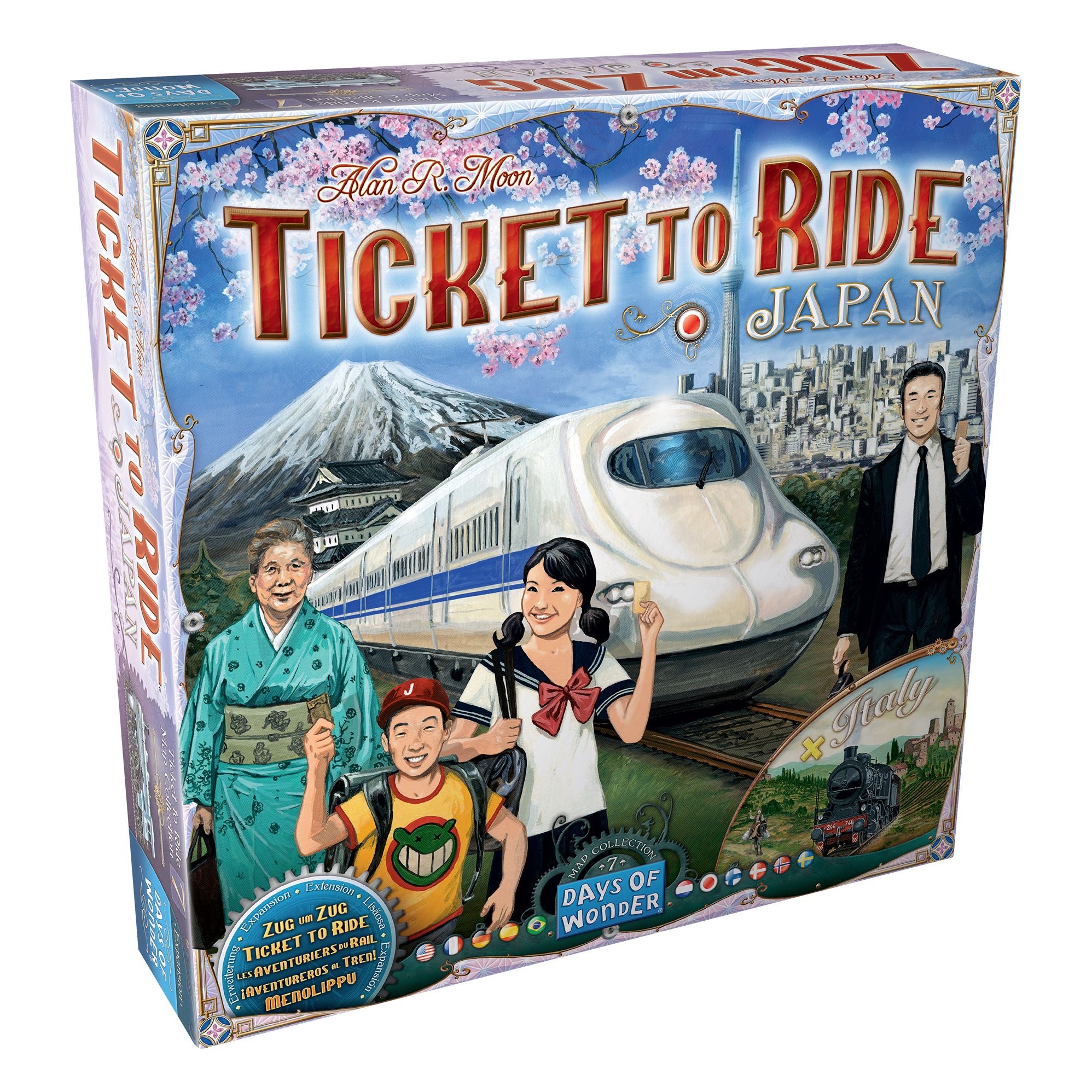 Ticket to Ride: Japan & Italy Map by Alan R. Moon