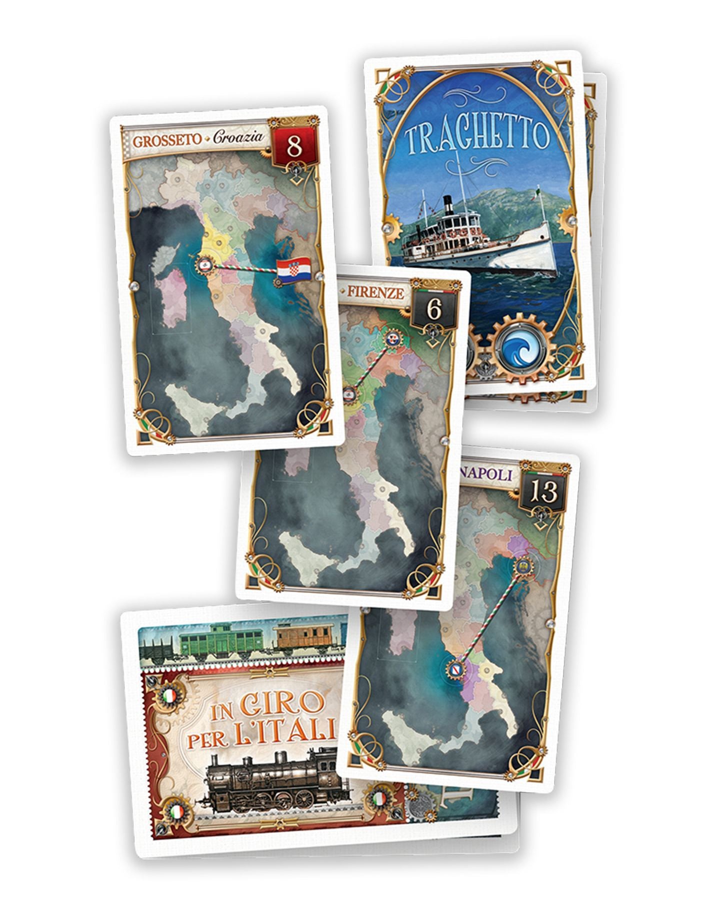 Ticket to Ride: Japan & Italy Map by Alan R. Moon