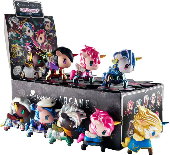 tokidoki x Arcane Unicorno Black Light Chrome Blind Box