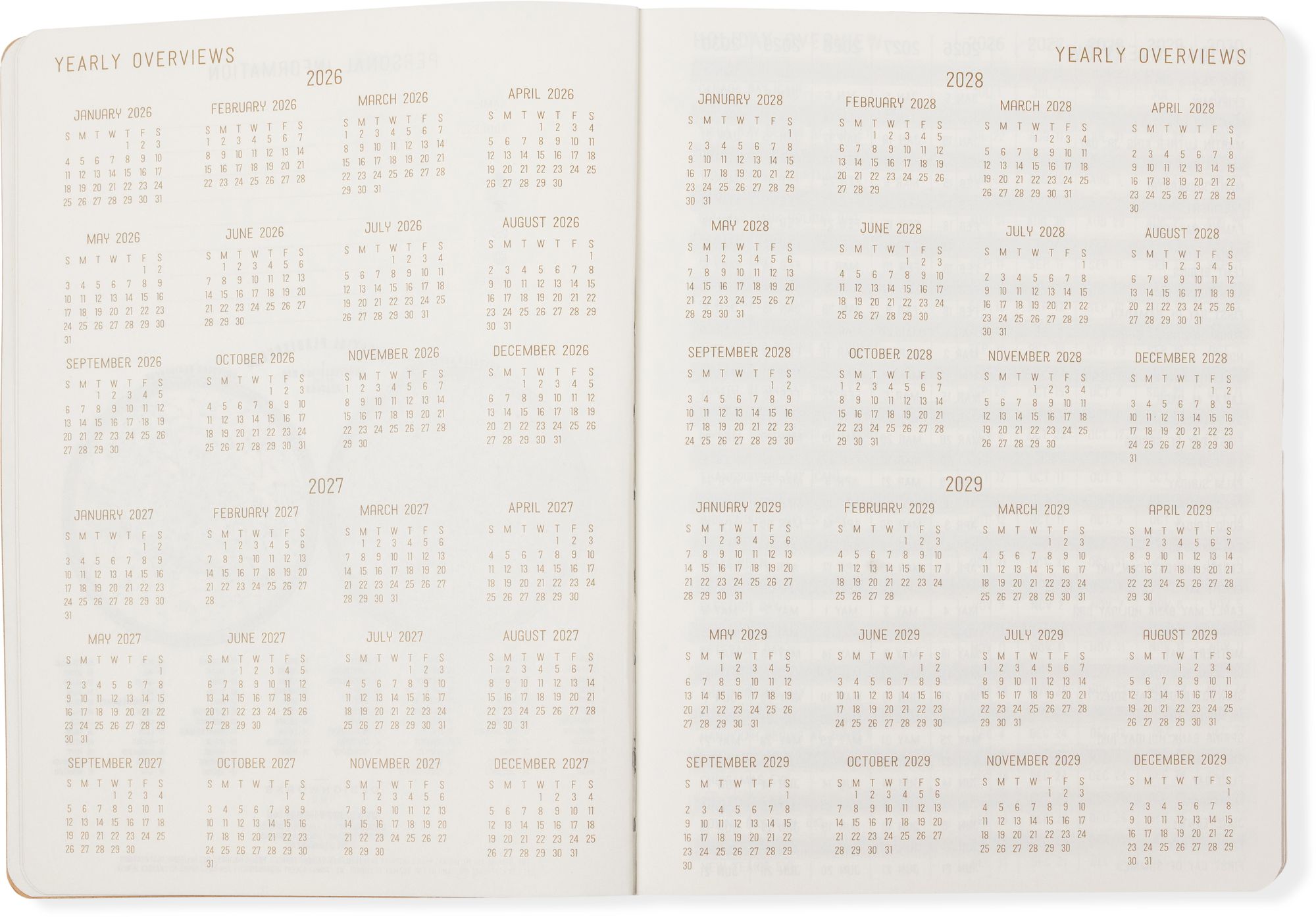 2026-2027 Blue Swallows Daily Planner