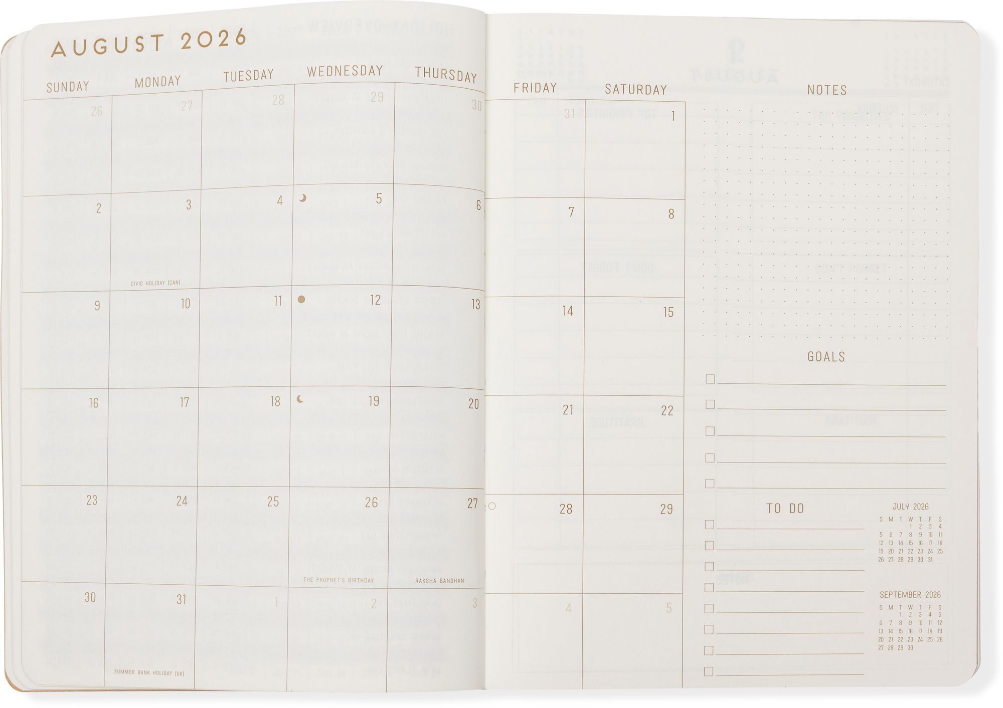 2026-2027 Blue Swallows Daily Planner
