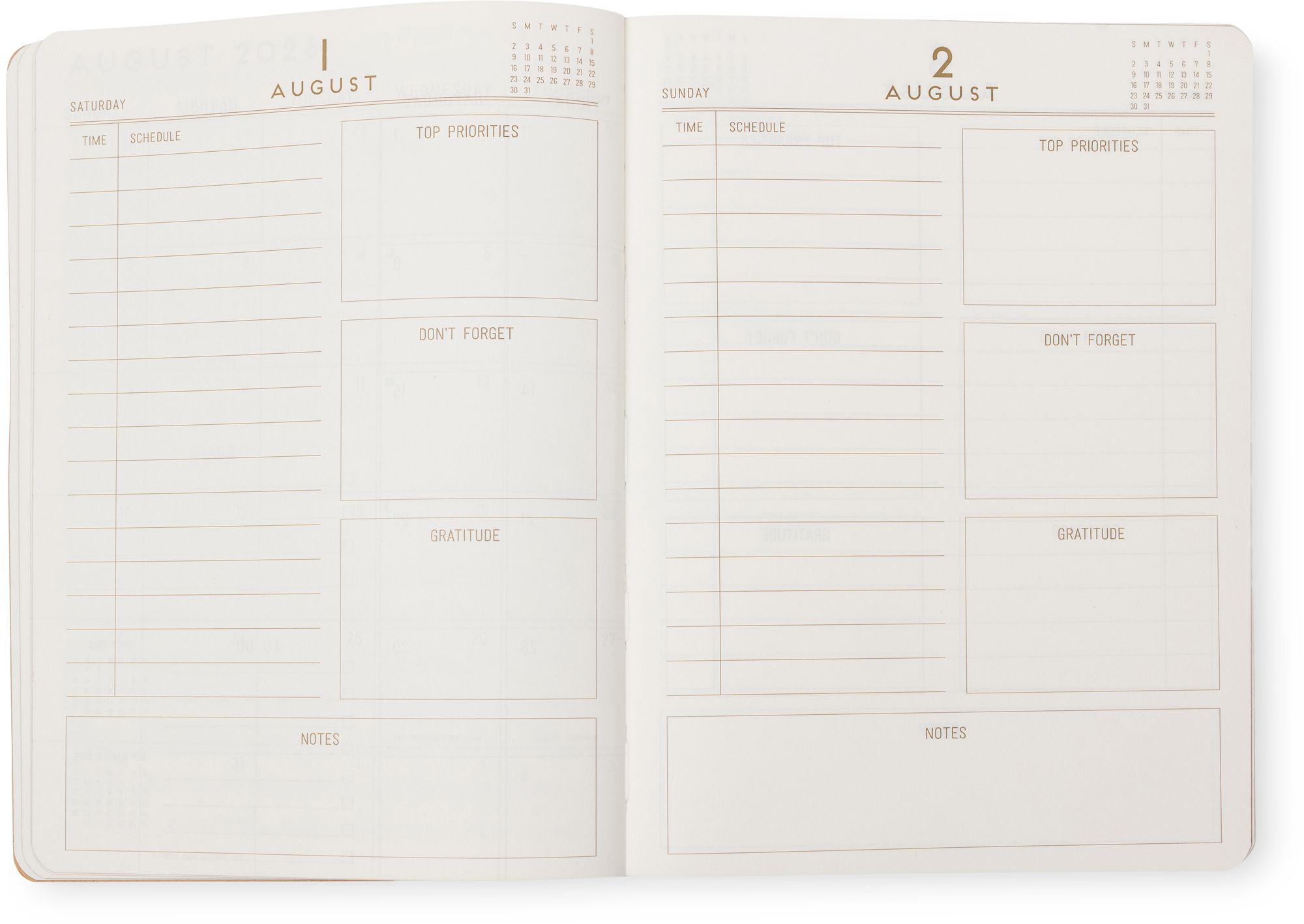 2026-2027 Blue Swallows Daily Planner