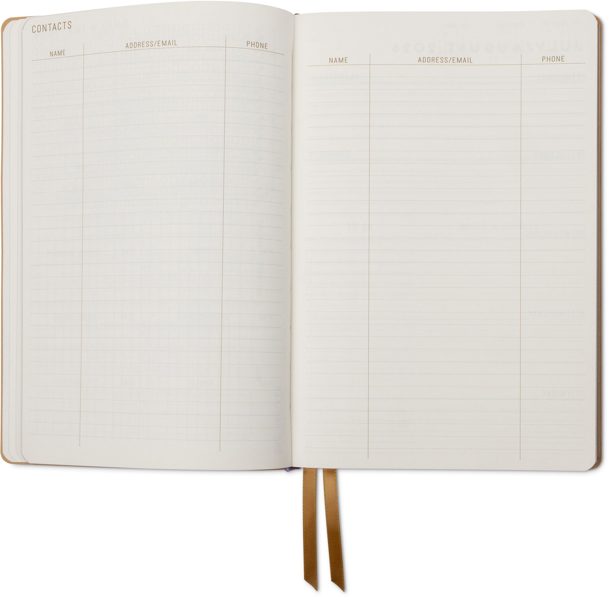 2026-2027 Celestial Birds Leatherette Weekly Desk Planner