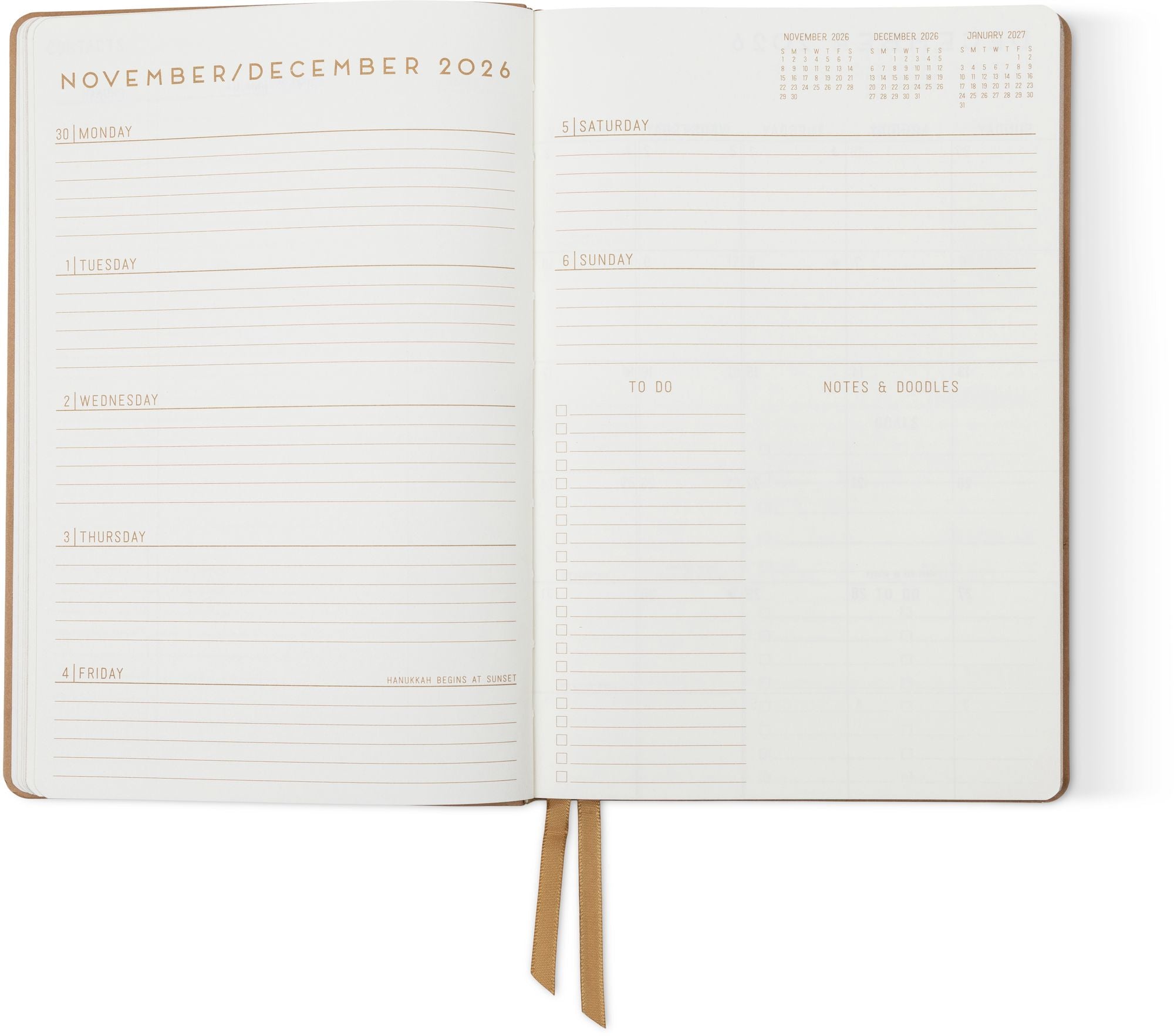 2027 Starbursts Weekly Desk Planner