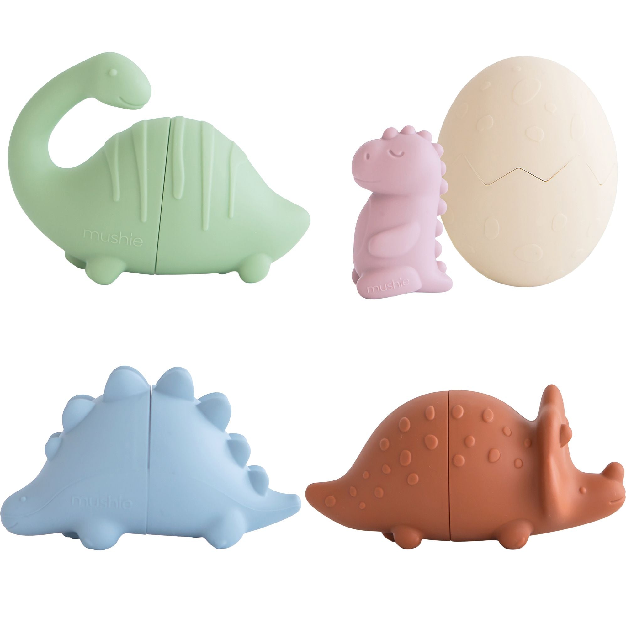 Dino Mold Free Bath Play Set - 4 Pack